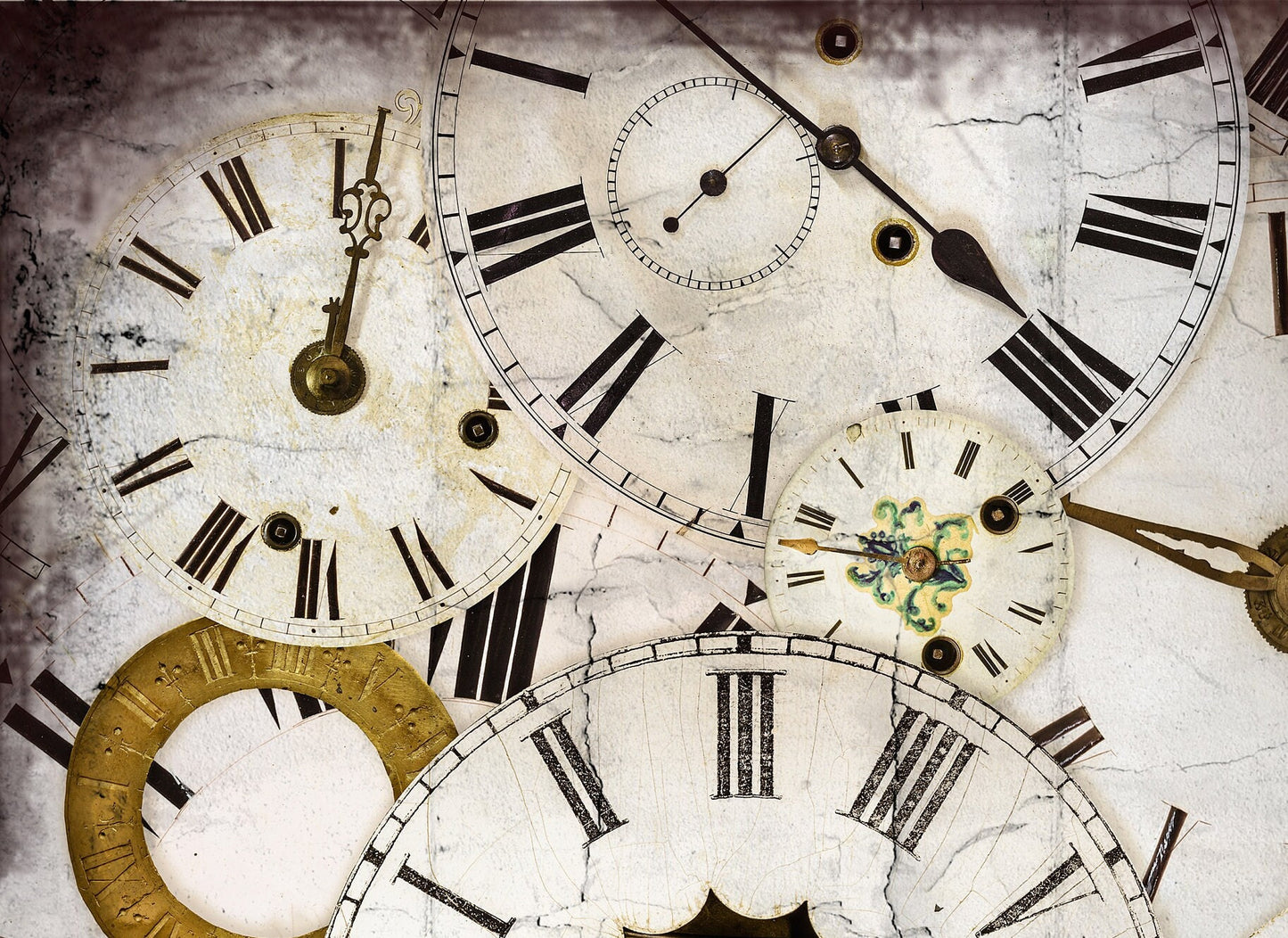 Large Decoupage for Furniture - Vintage Decoupage - Floral Decoupage Paper - Rice Paper - Pocket Watch