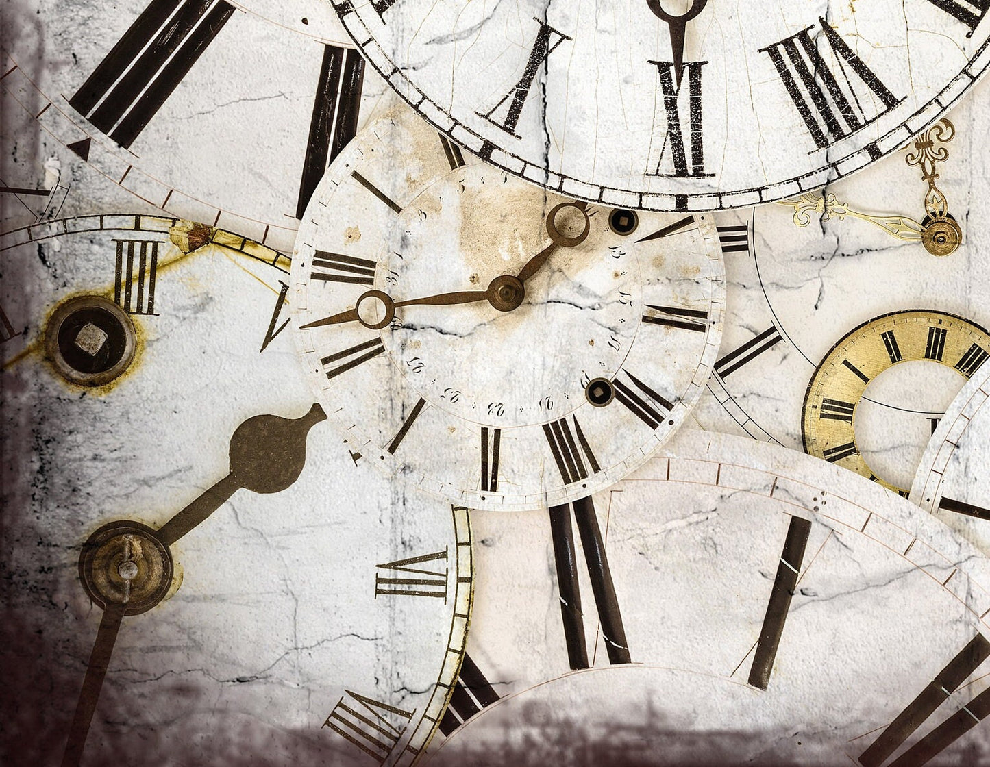 Large Decoupage for Furniture - Vintage Decoupage - Floral Decoupage Paper - Rice Paper - Pocket Watch