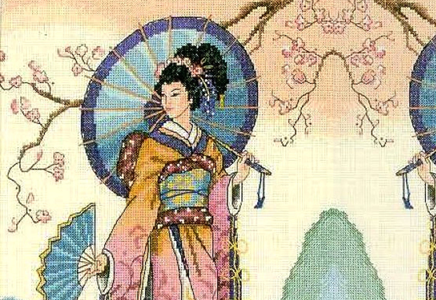 Decoupage Paper - Decoupage for Furniture - Large Size Rice Paper - Pink Dress Geisha