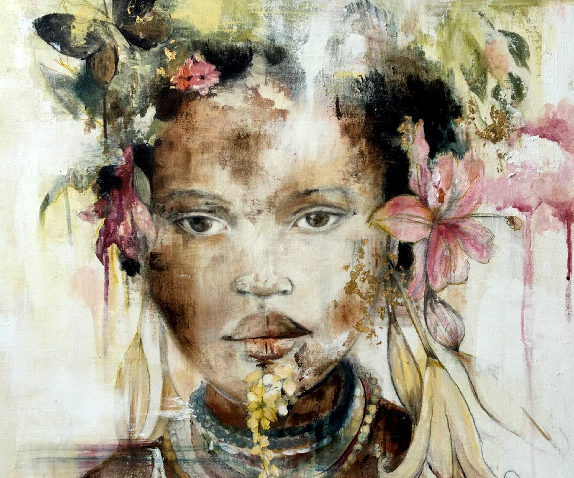 Decoupage Paper - Decoupage for Furniture - Large Size Rice Paper - Beautiful Woman Floral