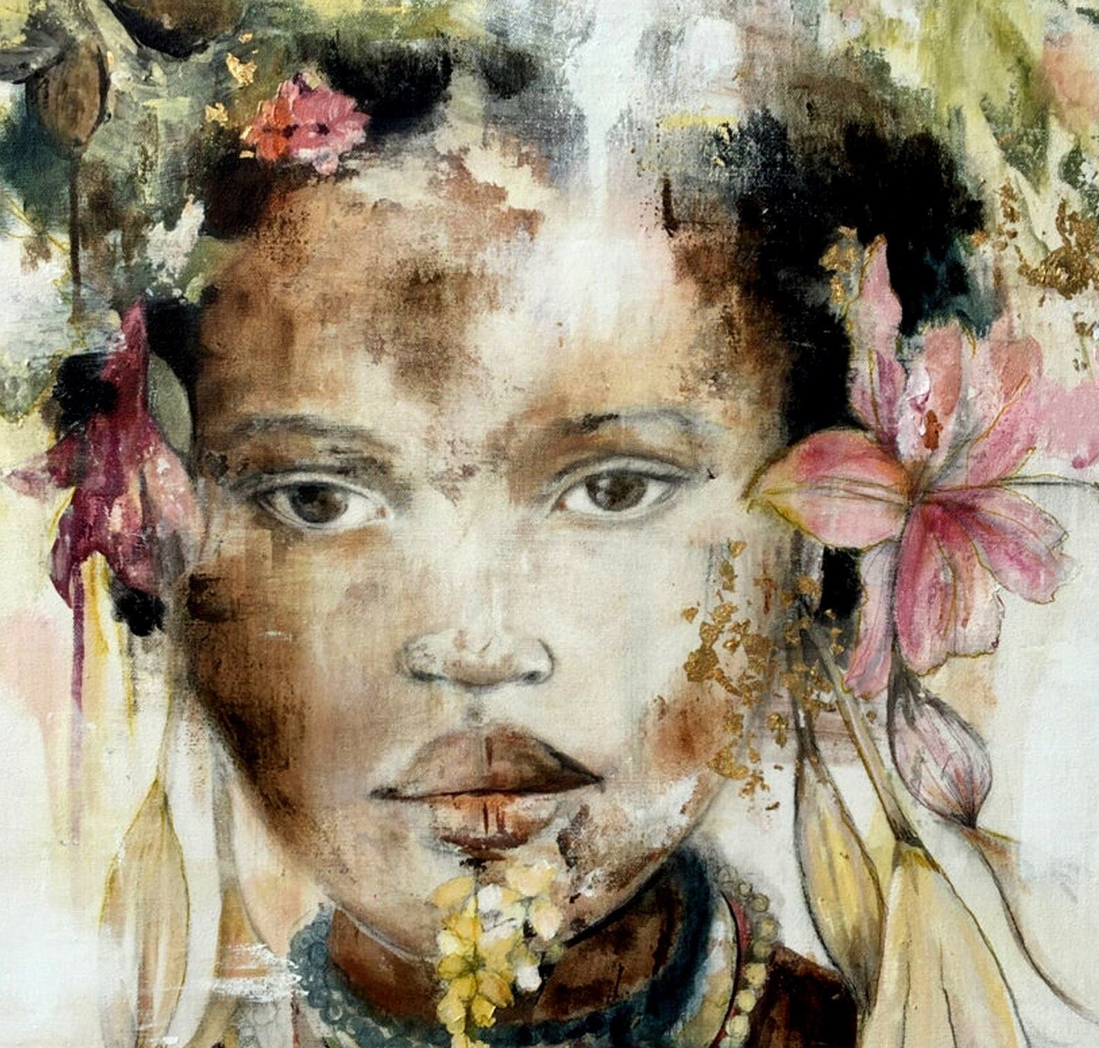 Decoupage Paper - Decoupage for Furniture - Large Size Rice Paper - Beautiful Woman Floral