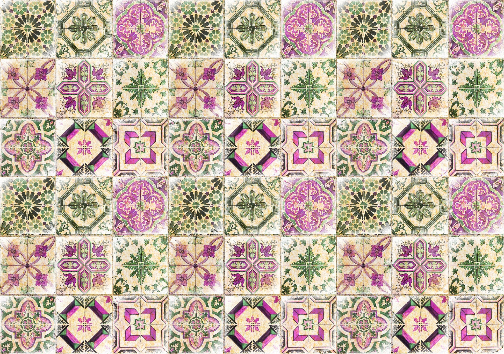 Large Decoupage for Furniture - Rice Paper - Vintage Decoupage - Floral Decoupage Paper - Rice Paper - Colorful Tile