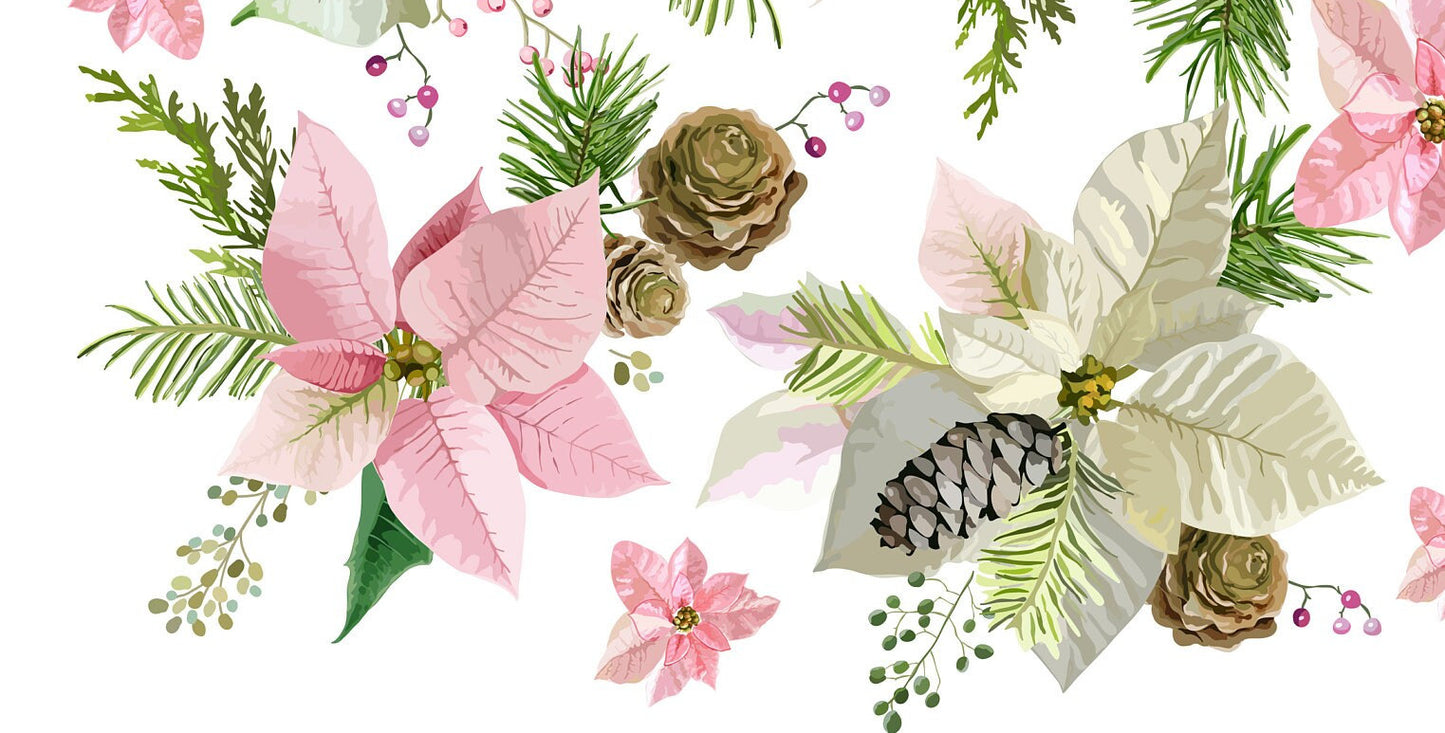 Large Decoupage for Furniture - Rice Paper - Vintage Decoupage - Floral Decoupage Paper - Rice Paper - Green Pink Flowers