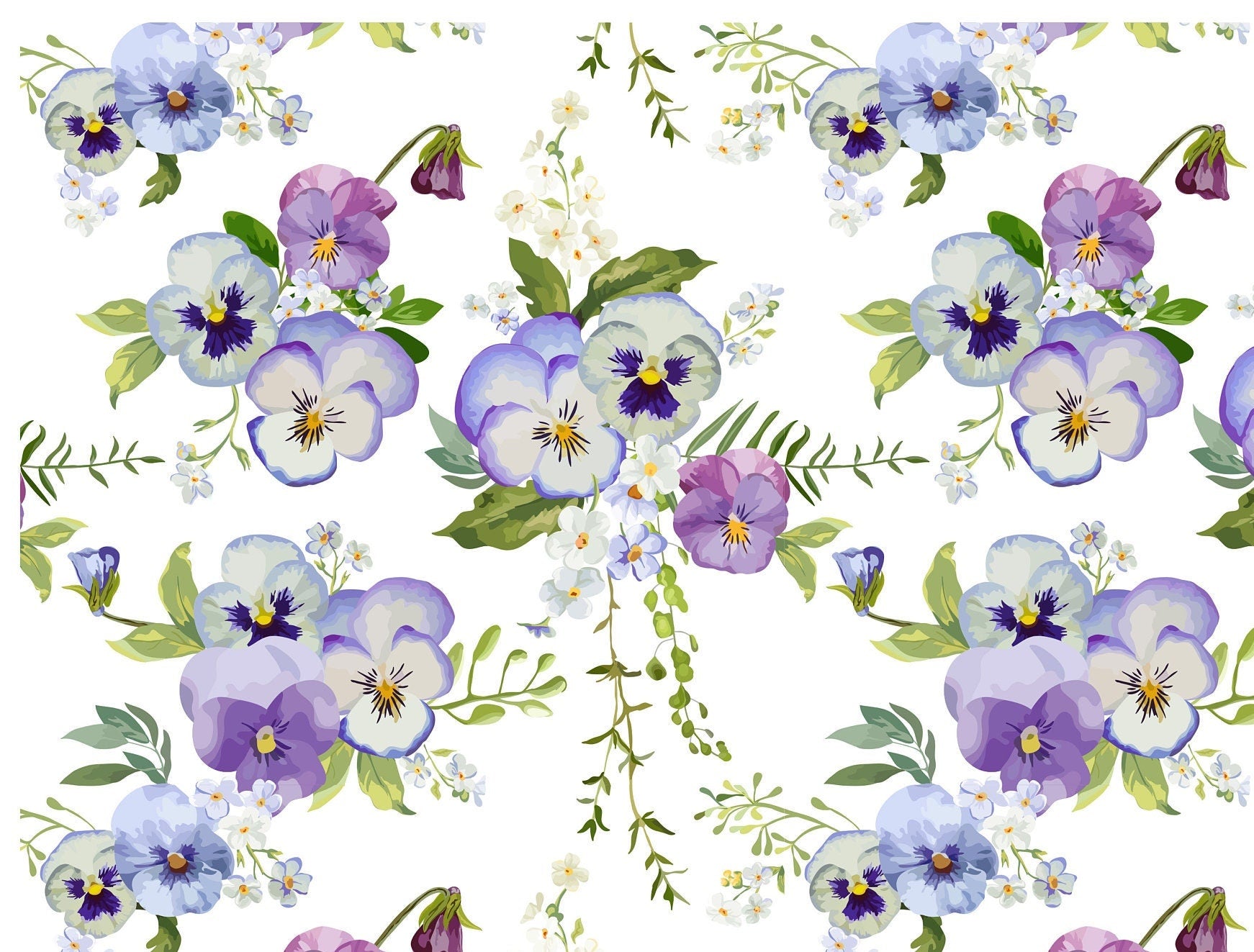 Large Decoupage for Furniture - Rice Paper - Vintage Decoupage - Floral Decoupage Paper - White Grey Pink Flowers