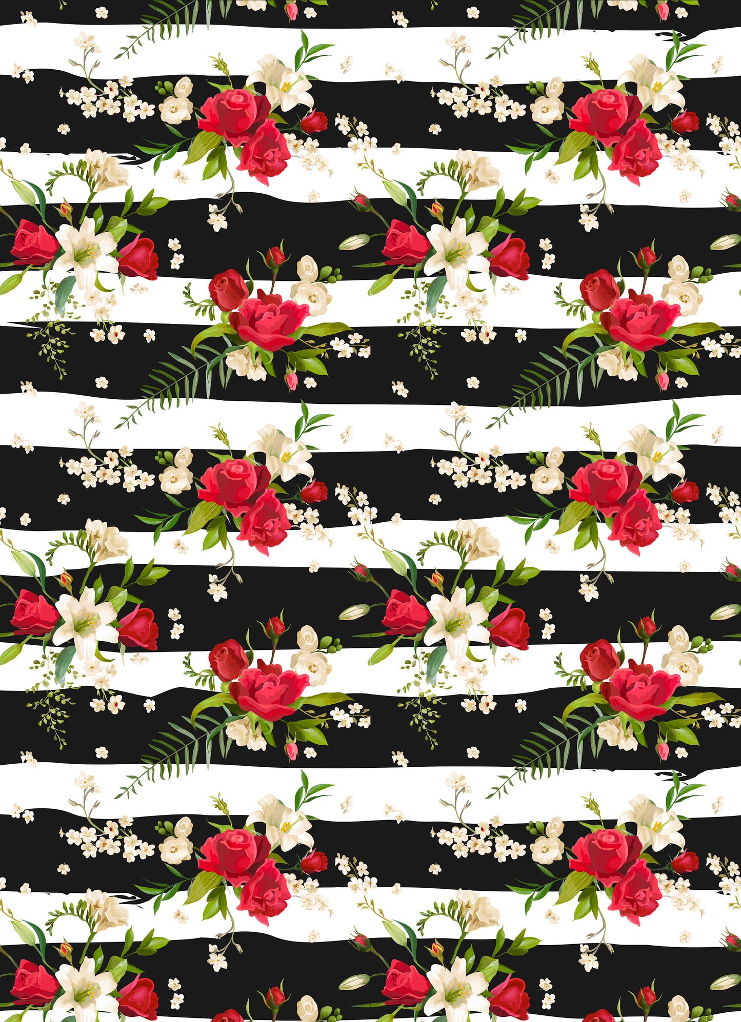 Large Decoupage for Furniture - Rice Paper - Vintage Decoupage - Floral Decoupage Paper - Red Flowers