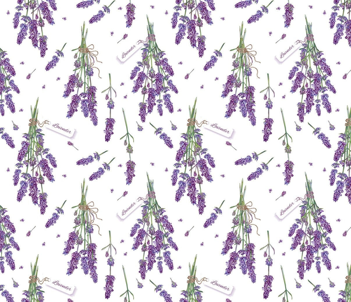 Large Decoupage for Furniture - Rice Paper - Vintage Decoupage - Floral Decoupage Paper - Purple Levander
