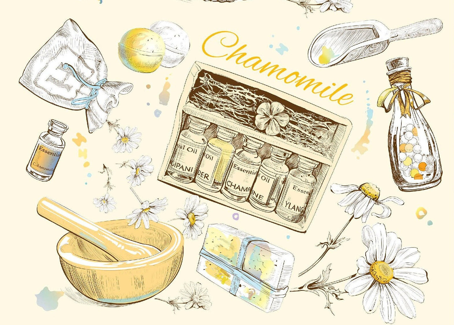 Large Decoupage for Furniture - Rice Paper - Vintage Decoupage - Floral Decoupage Paper - Chamomile Packing