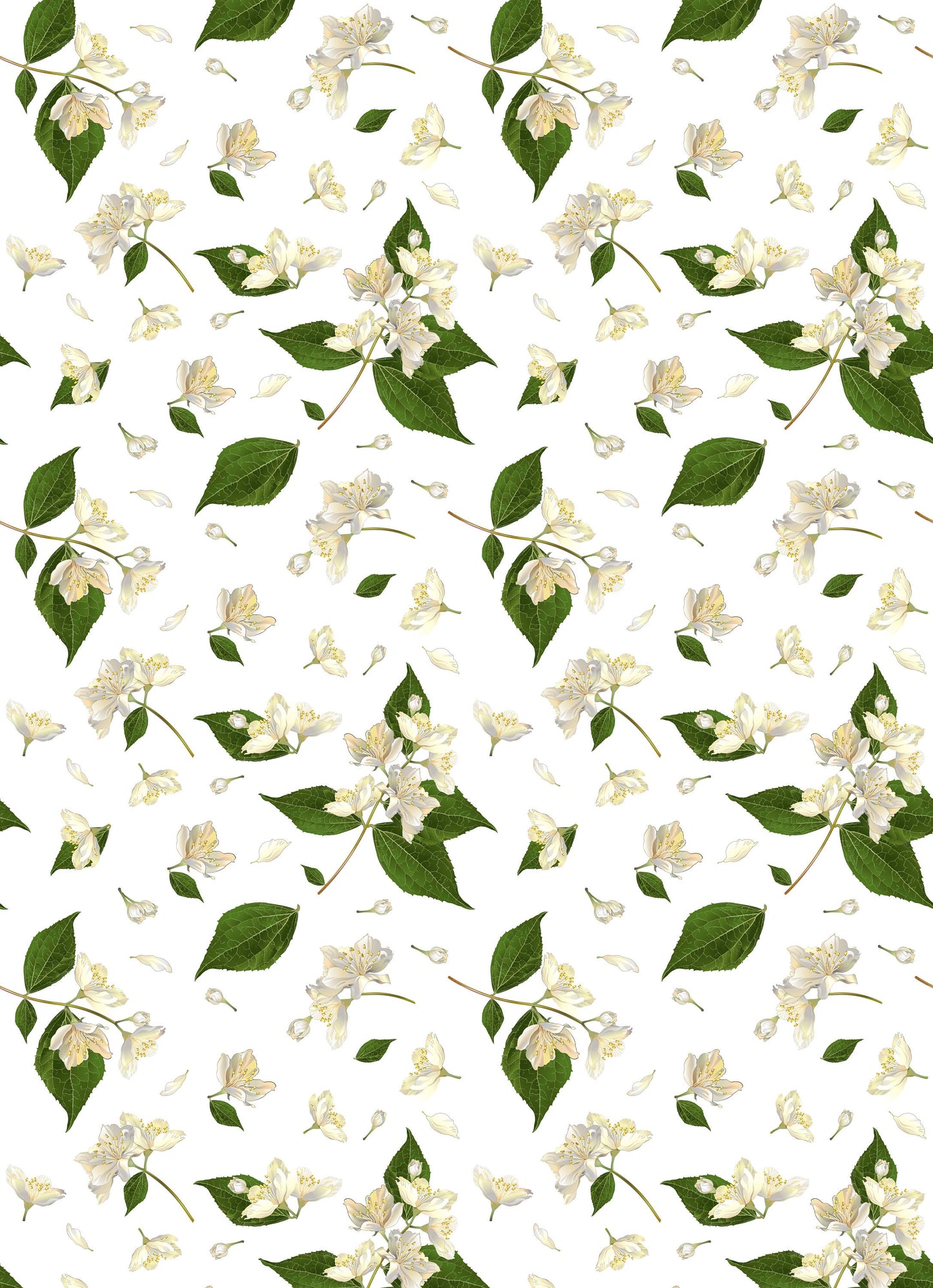 Large Decoupage for Furniture - Rice Paper - Vintage Decoupage - Floral Decoupage Paper - White Flowers