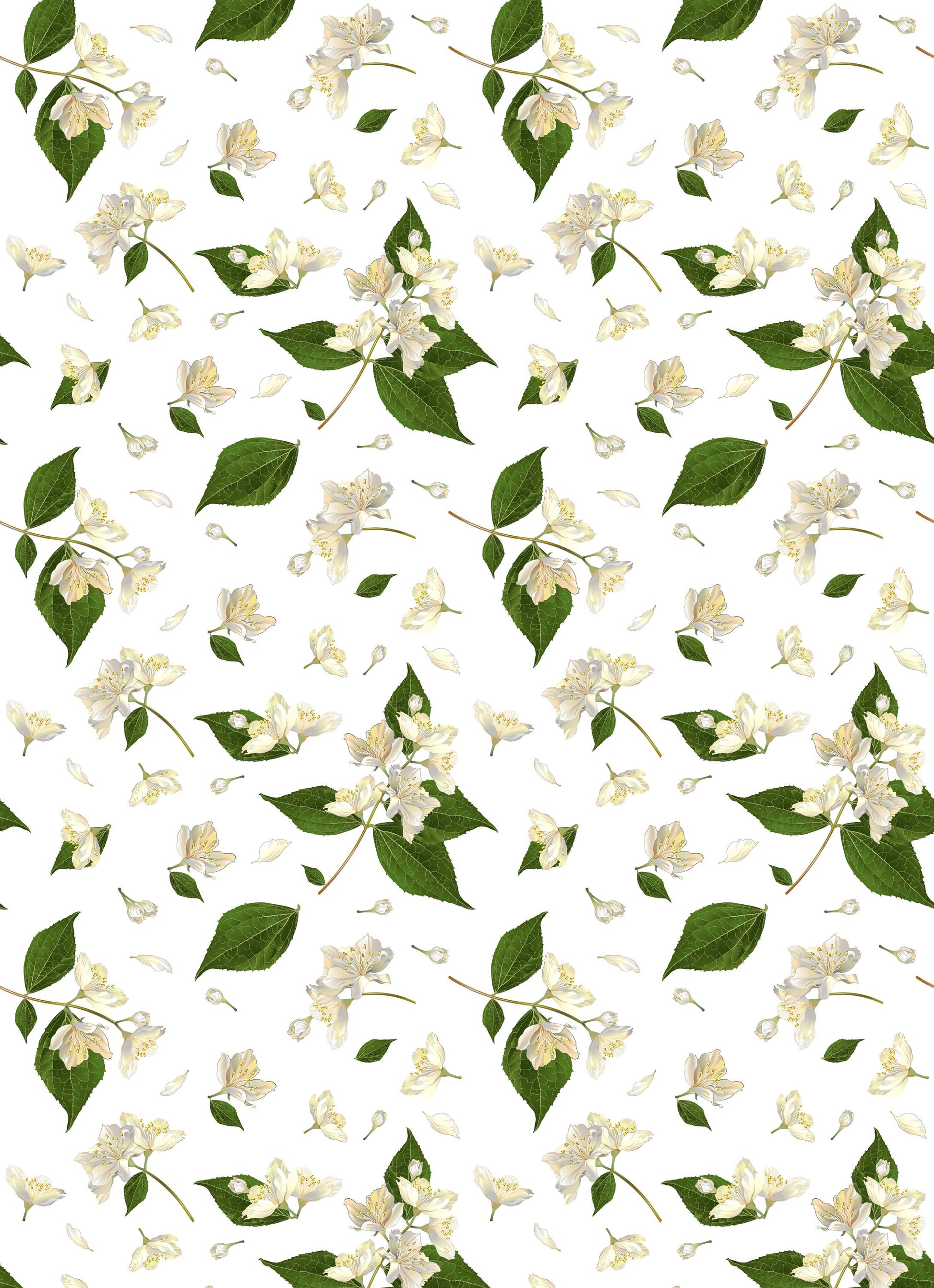 Large Decoupage for Furniture - Rice Paper - Vintage Decoupage - Floral Decoupage Paper - White Flowers