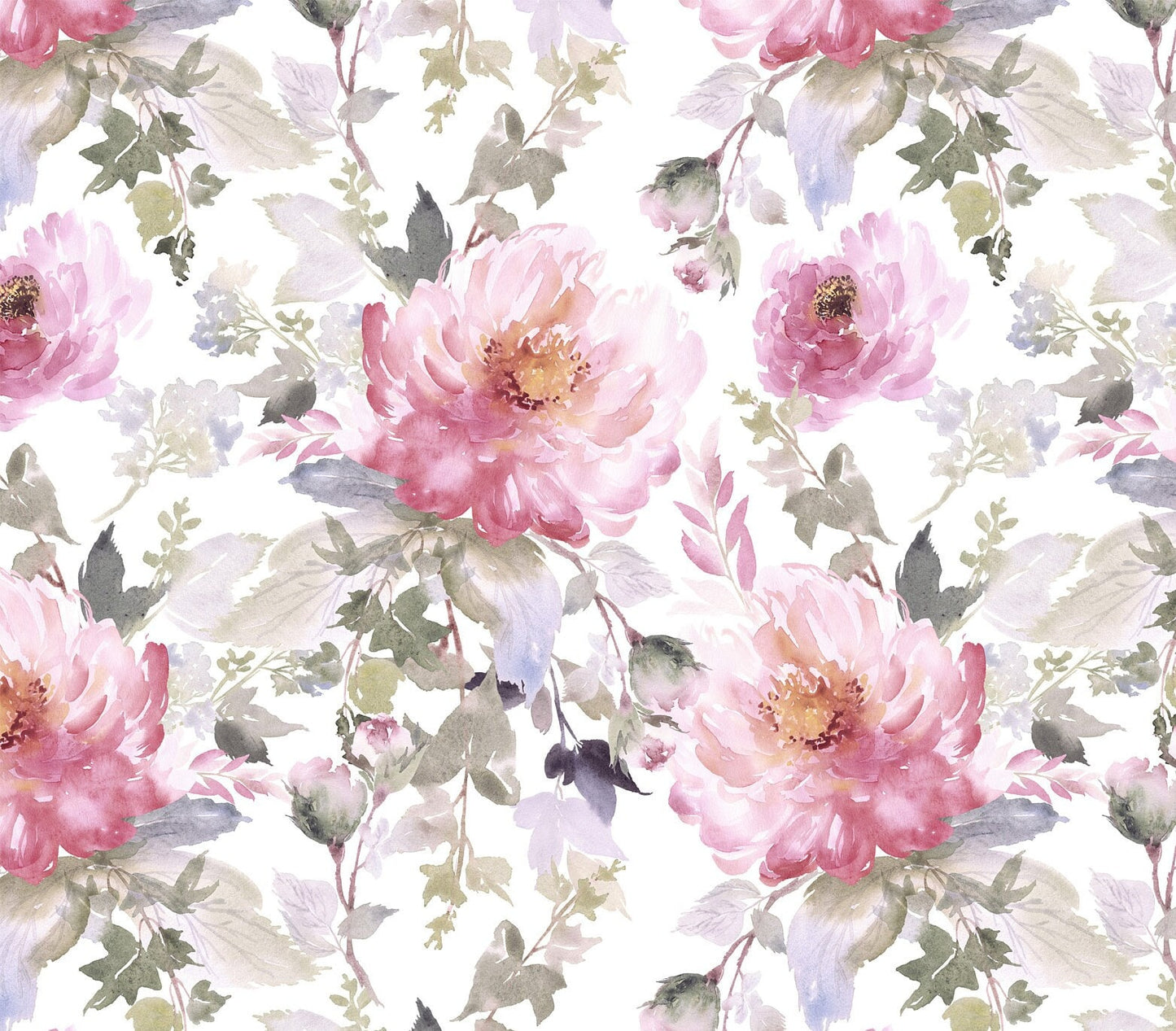 Large Decoupage for Furniture - Rice Paper - Vintage Decoupage - Floral Decoupage Paper - Watercolor Flowers