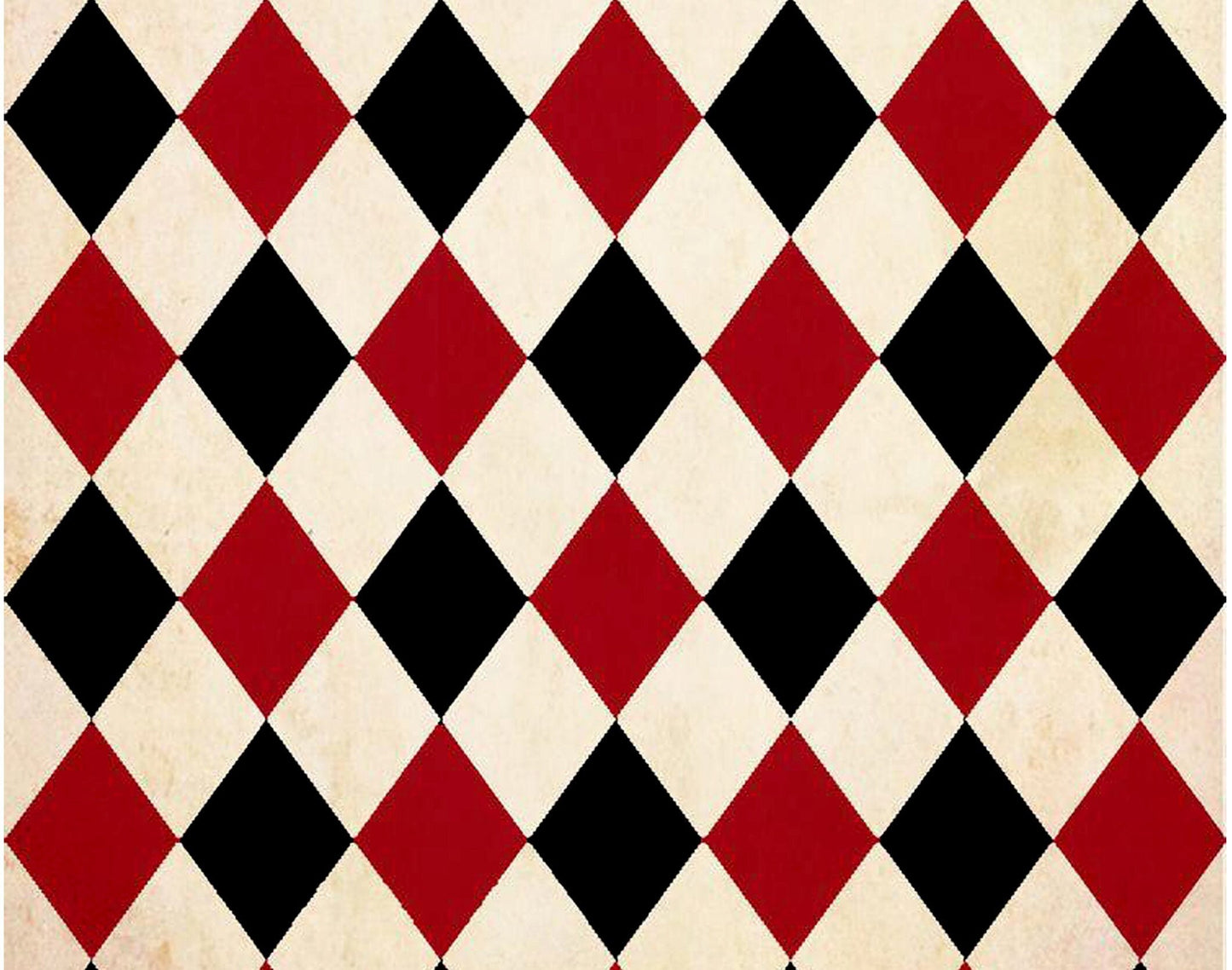 Decoupage Paper - Decoupage for Furniture - Large Size Rice Paper - Diamond Pattern Red Black