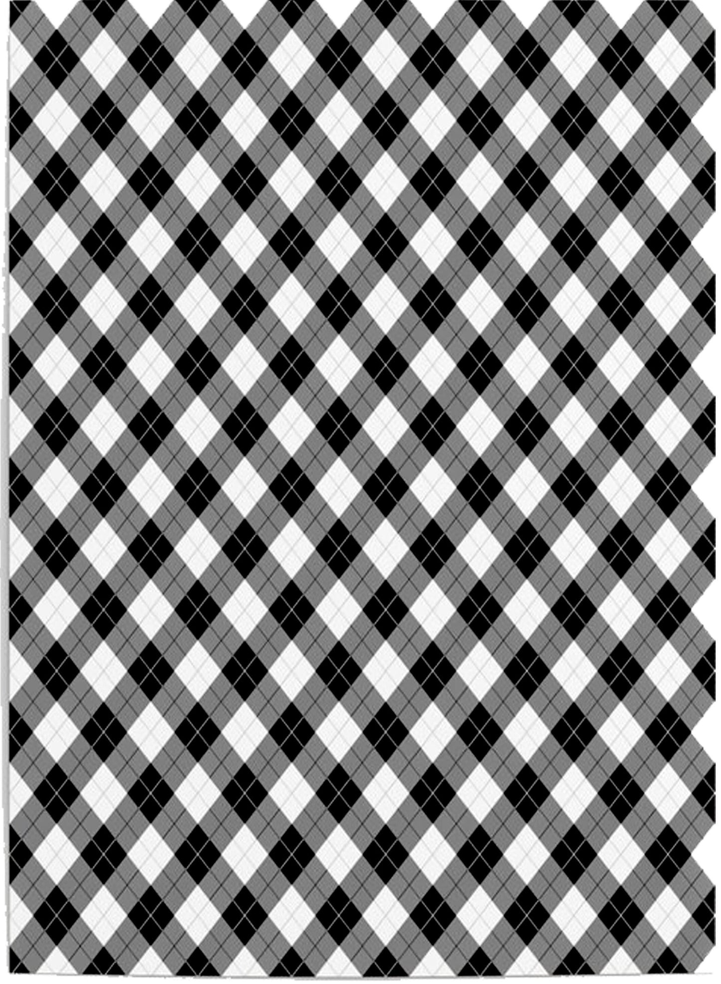 Decoupage Paper - Decoupage for Furniture - Large Size Rice Paper - Diamond Pattern Black