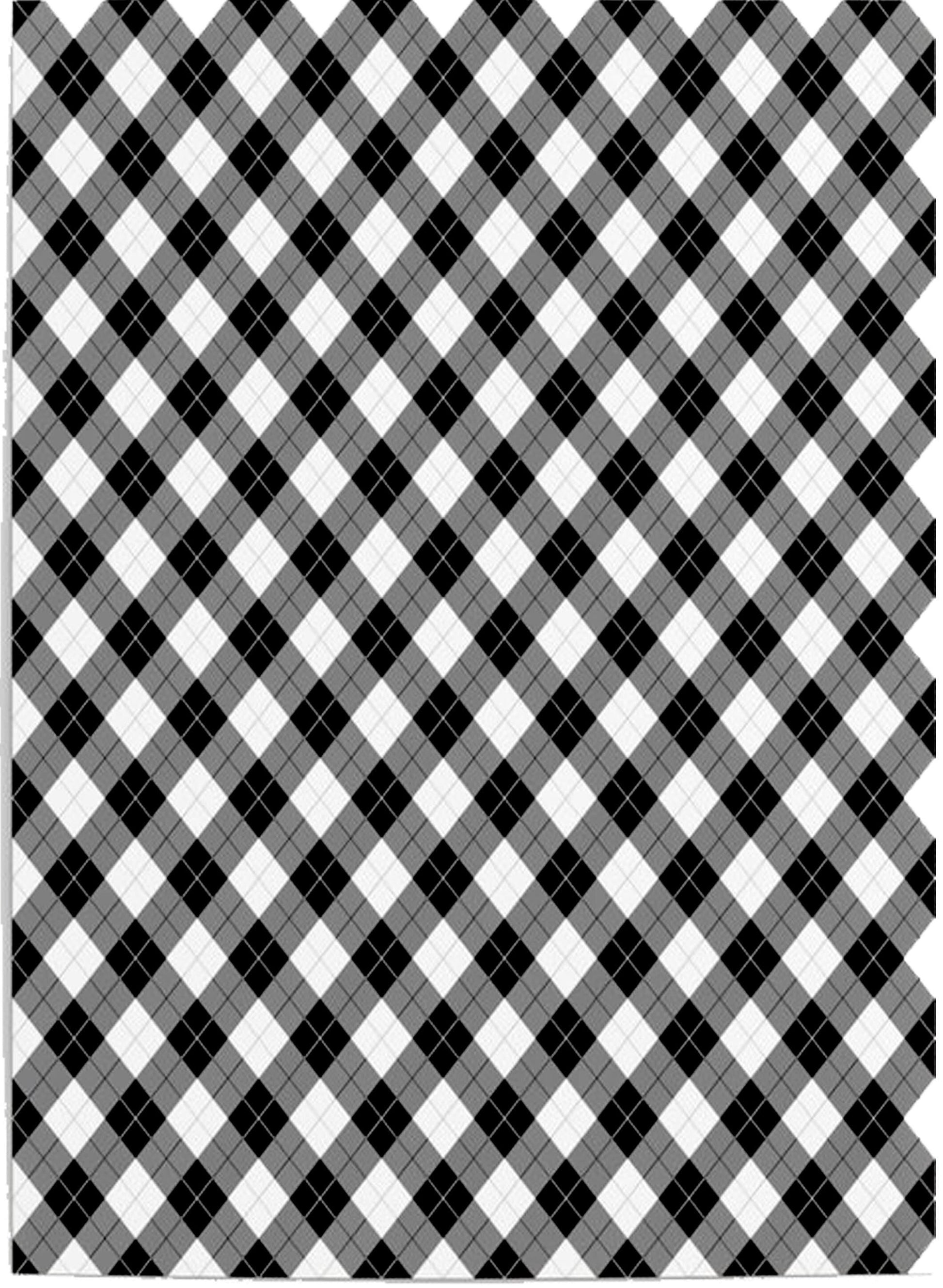 Decoupage Paper - Decoupage for Furniture - Large Size Rice Paper - Diamond Pattern Black