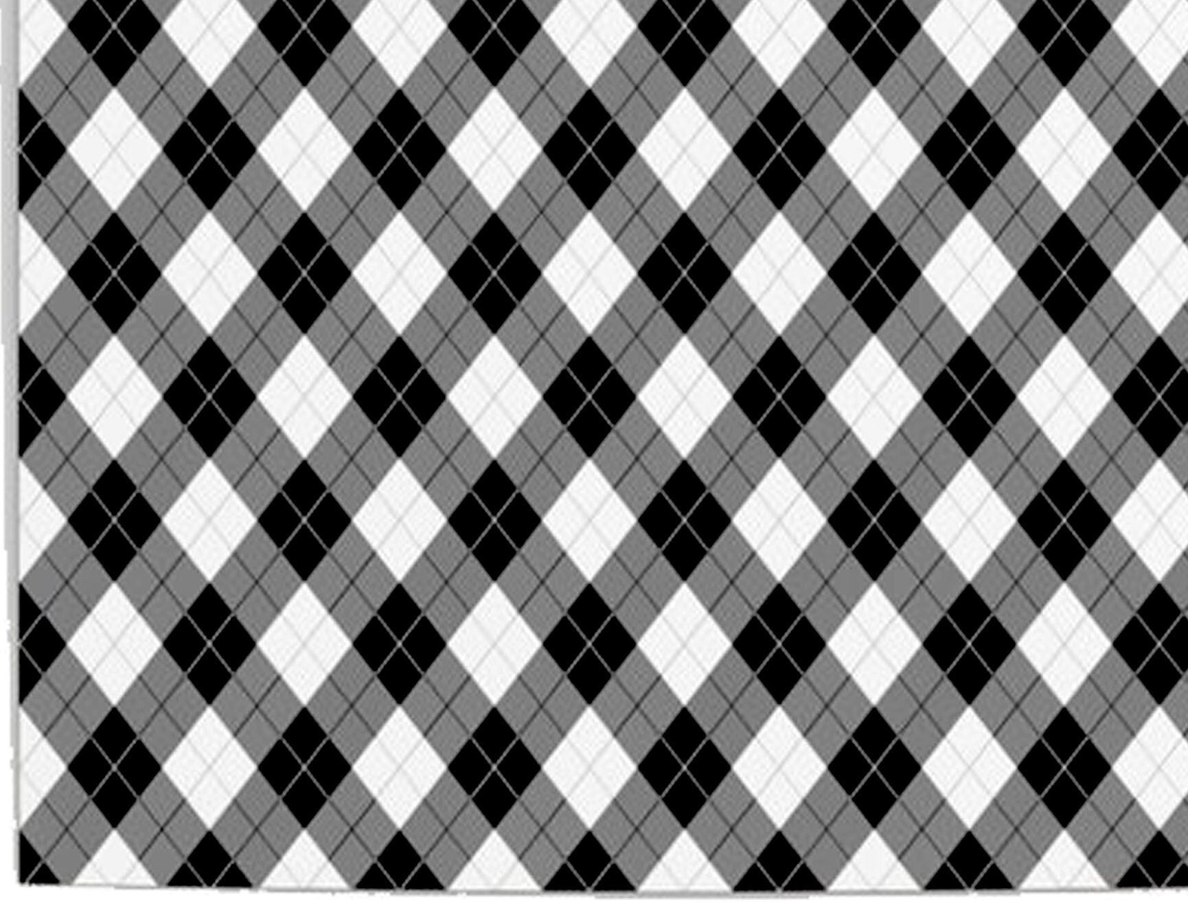 Decoupage Paper - Decoupage for Furniture - Large Size Rice Paper - Diamond Pattern Black