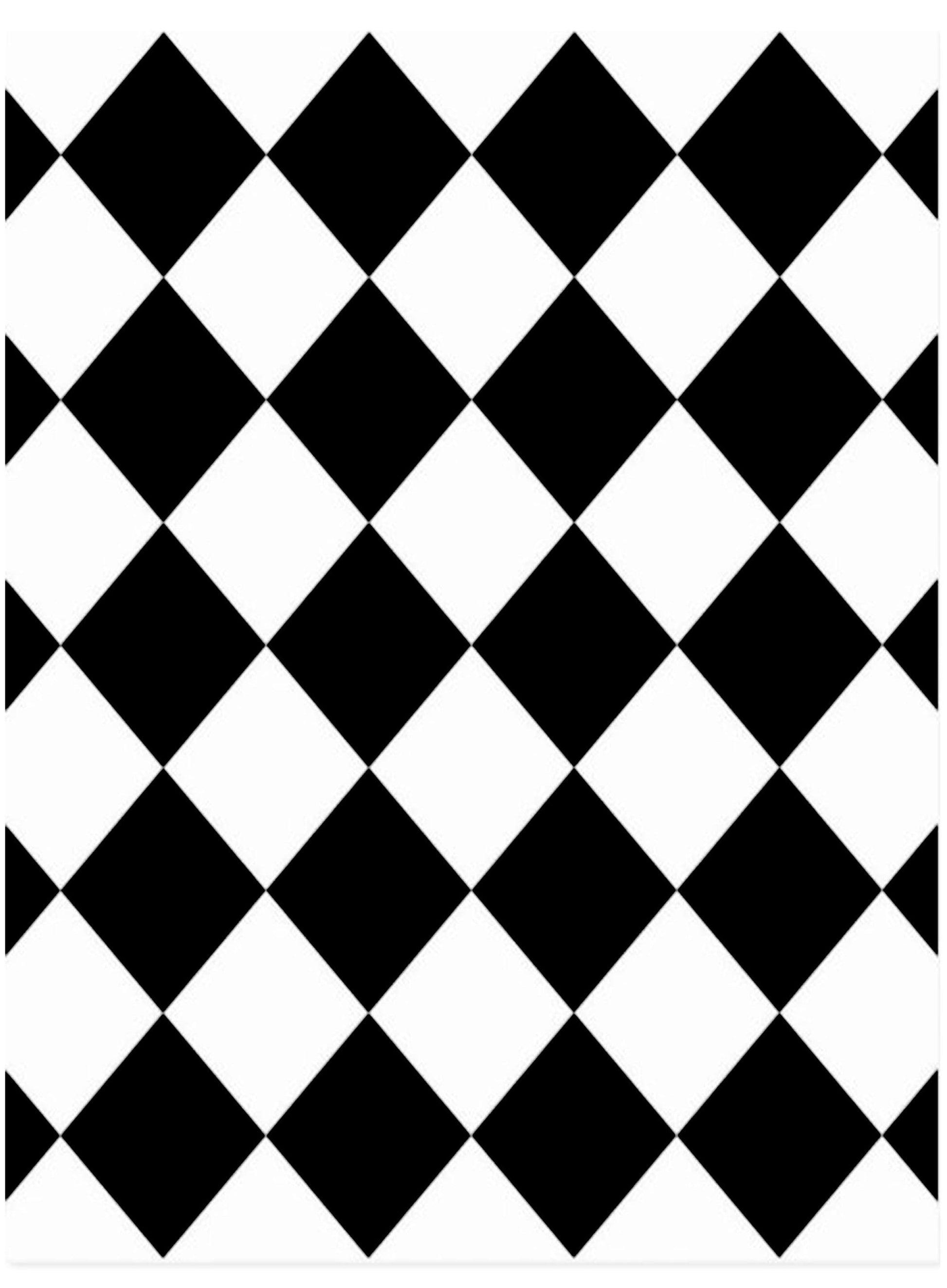 Decoupage Paper - Decoupage for Furniture - Large Size Rice Paper - Diamond Pattern Black