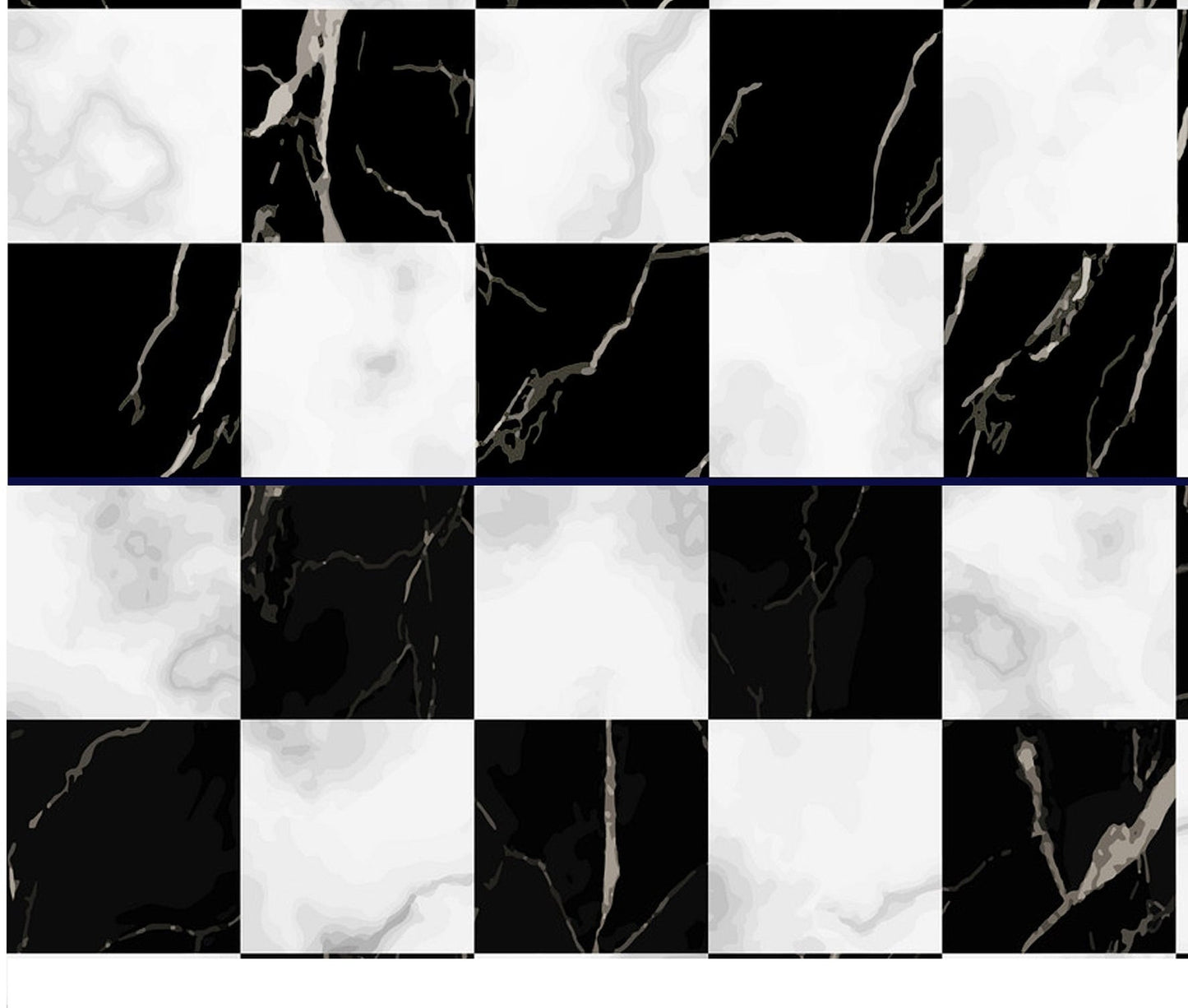 Decoupage Paper - Decoupage for Furniture - Large Size Rice Paper - CheckerboardPattern Black