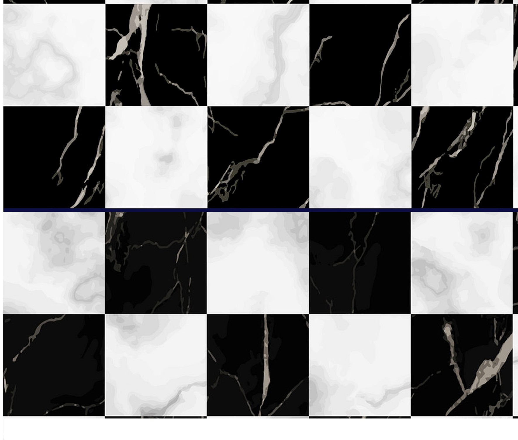 Decoupage Paper - Decoupage for Furniture - Large Size Rice Paper - CheckerboardPattern Black
