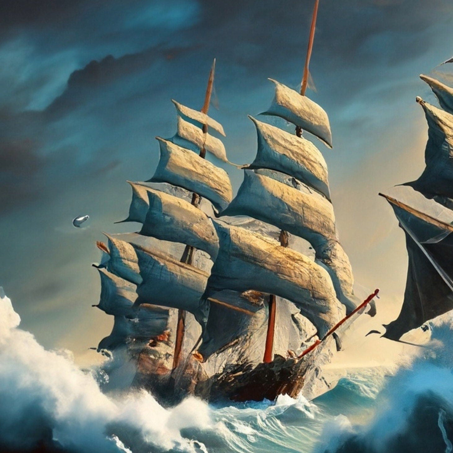 Sailing Ship - Large Decoupage Paper - Decoupage Art - Rice Paper for Decoupage - Decoupage for Furniture - Sea