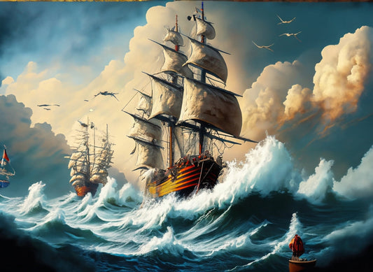 Sailing Ship - Large Decoupage Paper - Decoupage Art - Rice Paper for Decoupage - Decoupage for Furniture - Sea