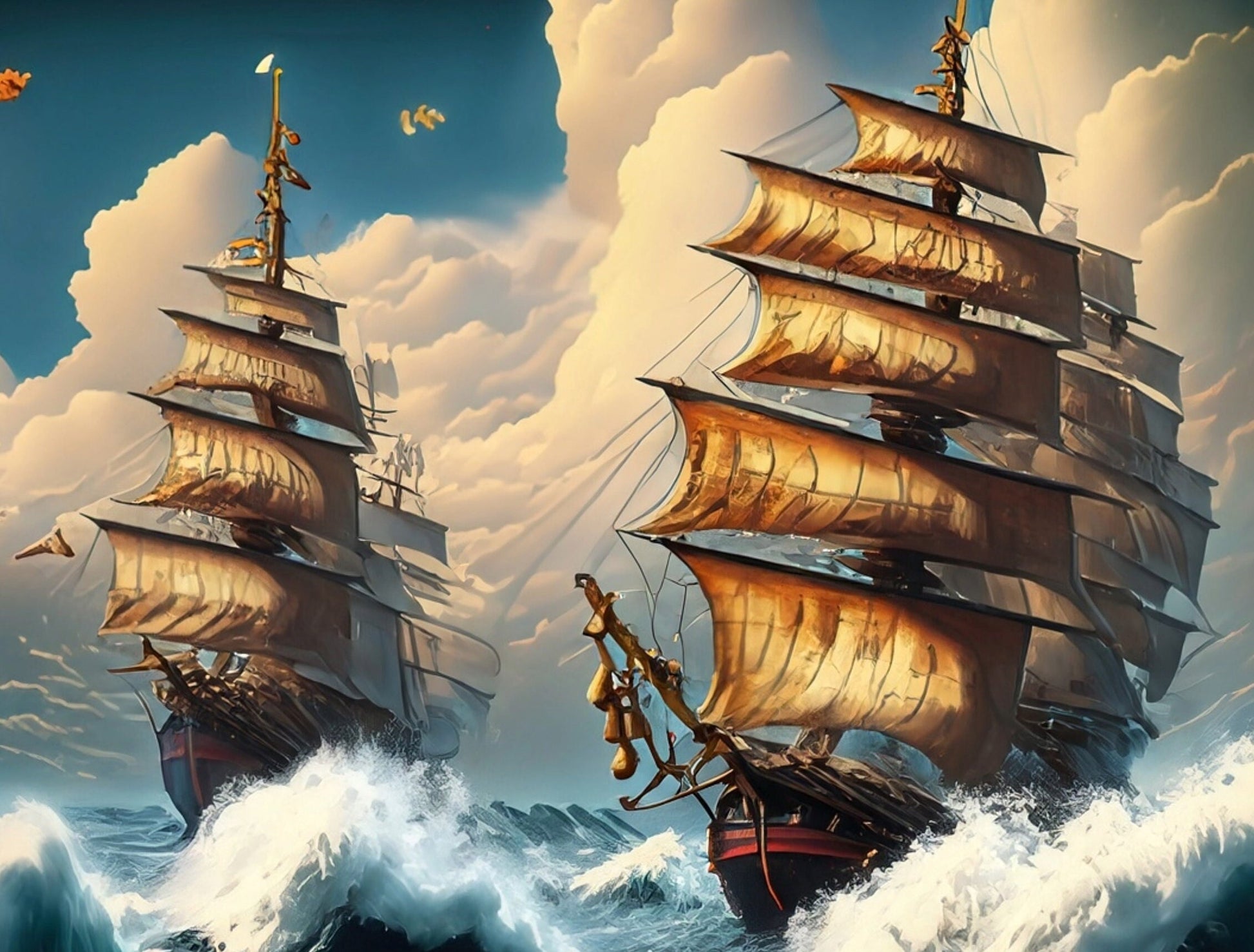 Sailing Ships - Large Decoupage Paper - Decoupage Art - Rice Paper for Decoupage - Decoupage for Furniture - Sea