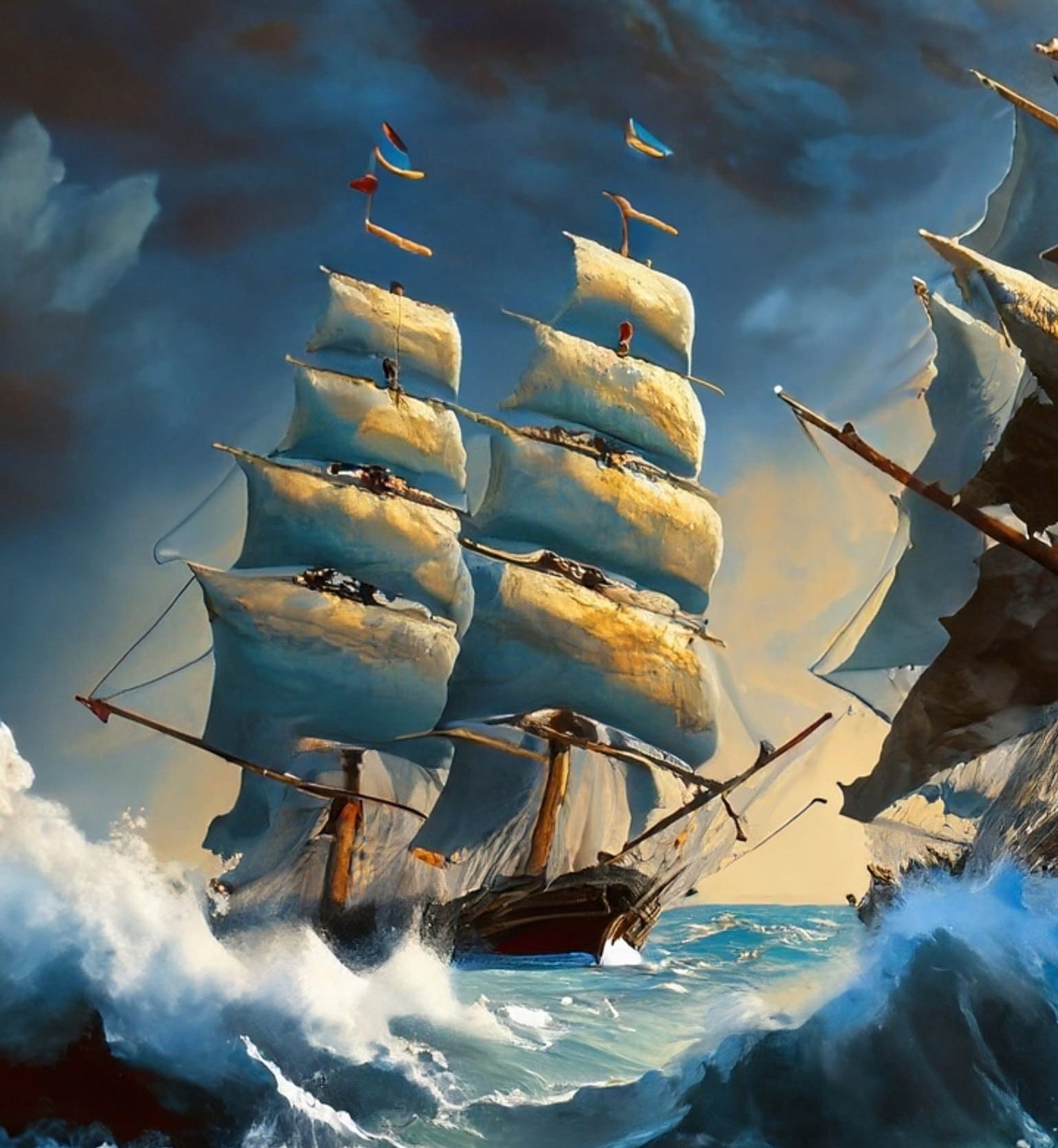 Sailing Ships - Large Decoupage Paper - Decoupage Art - Rice Paper for Decoupage - Decoupage for Furniture - Sea