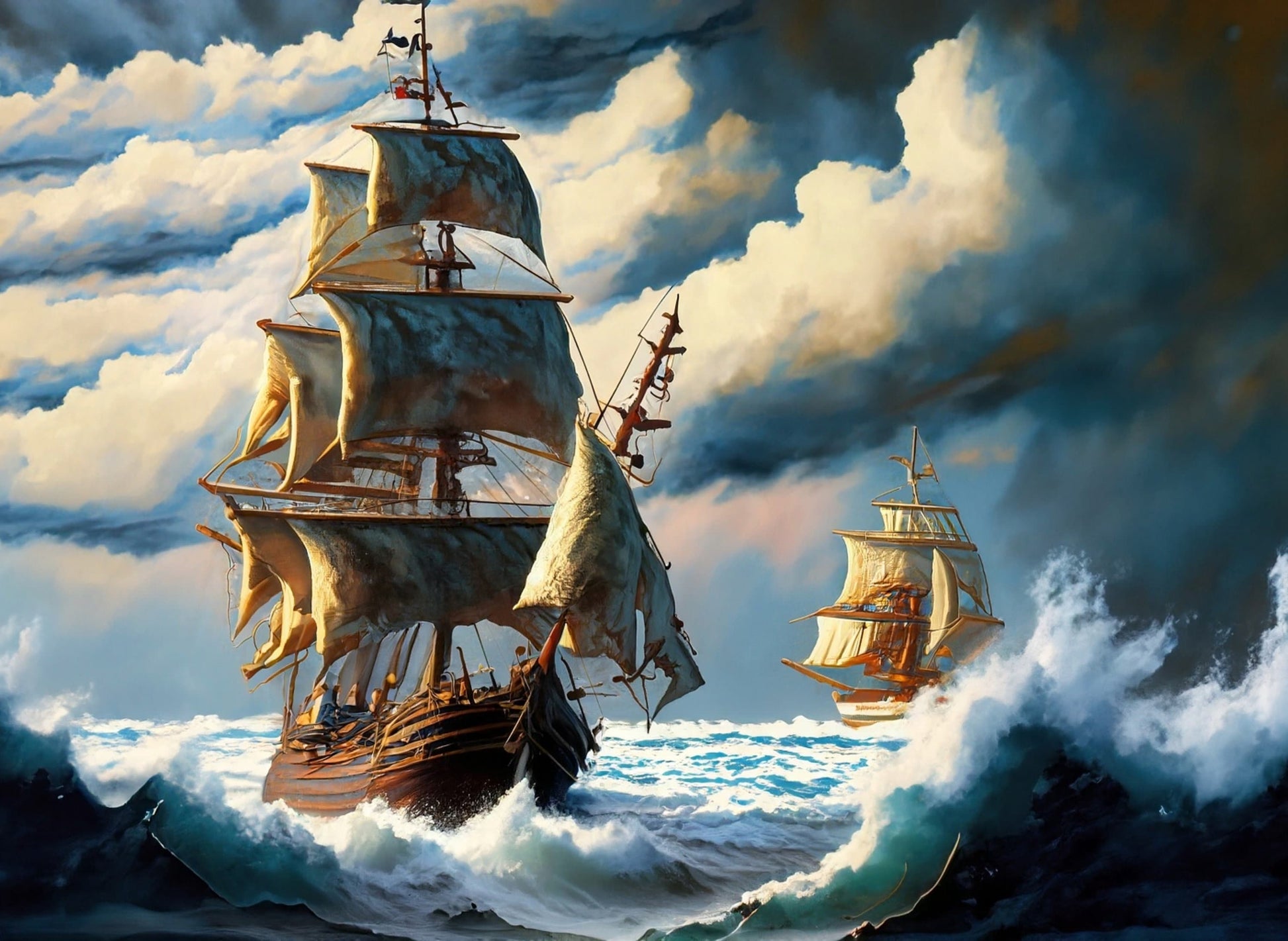 Sailing Ships - Large Decoupage Paper - Decoupage Art - Rice Paper for Decoupage - Decoupage for Furniture - Sea