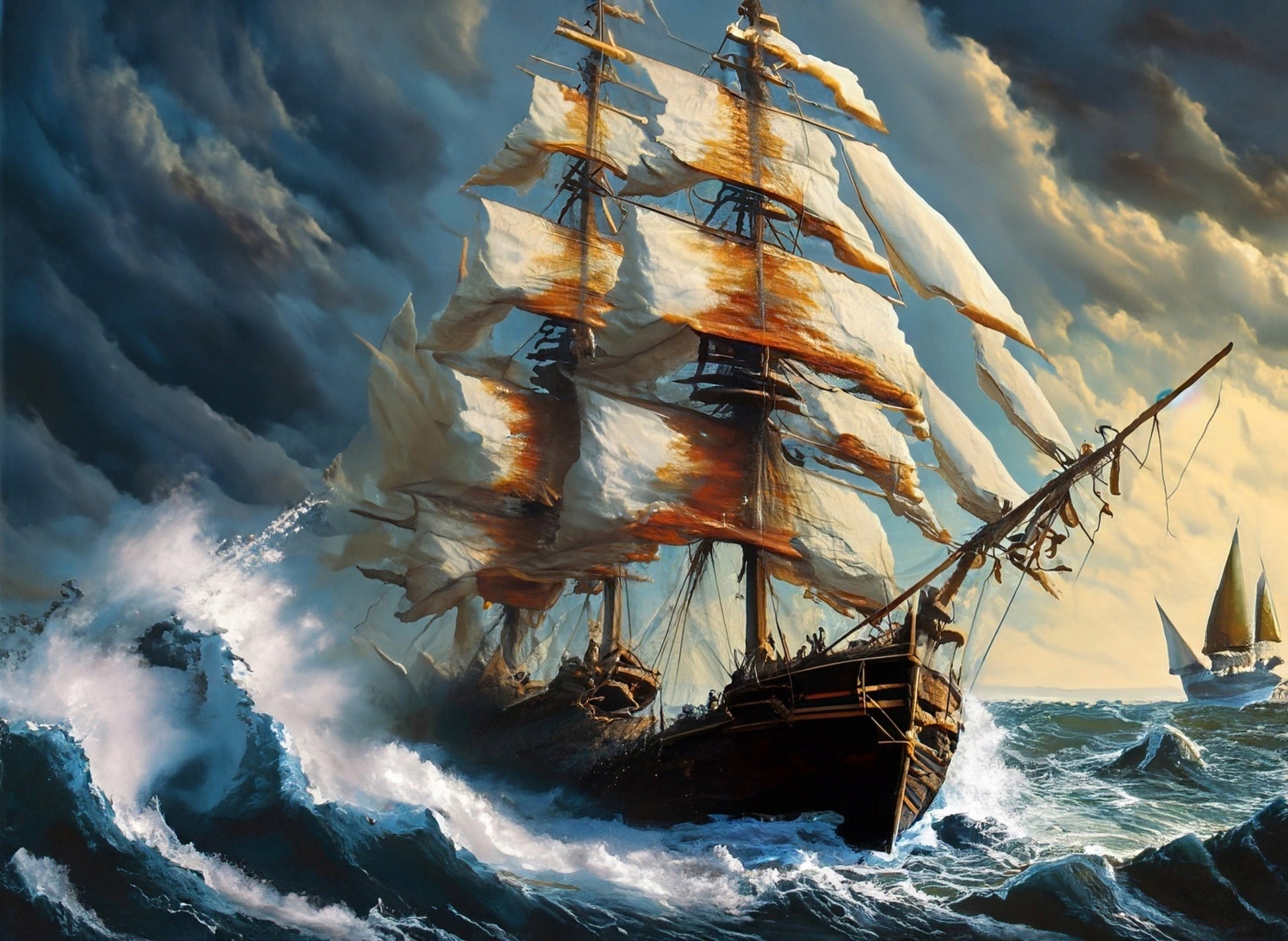 Sailing Ships - Large Decoupage Paper - Decoupage Art - Rice Paper for Decoupage - Decoupage for Furniture - Sea