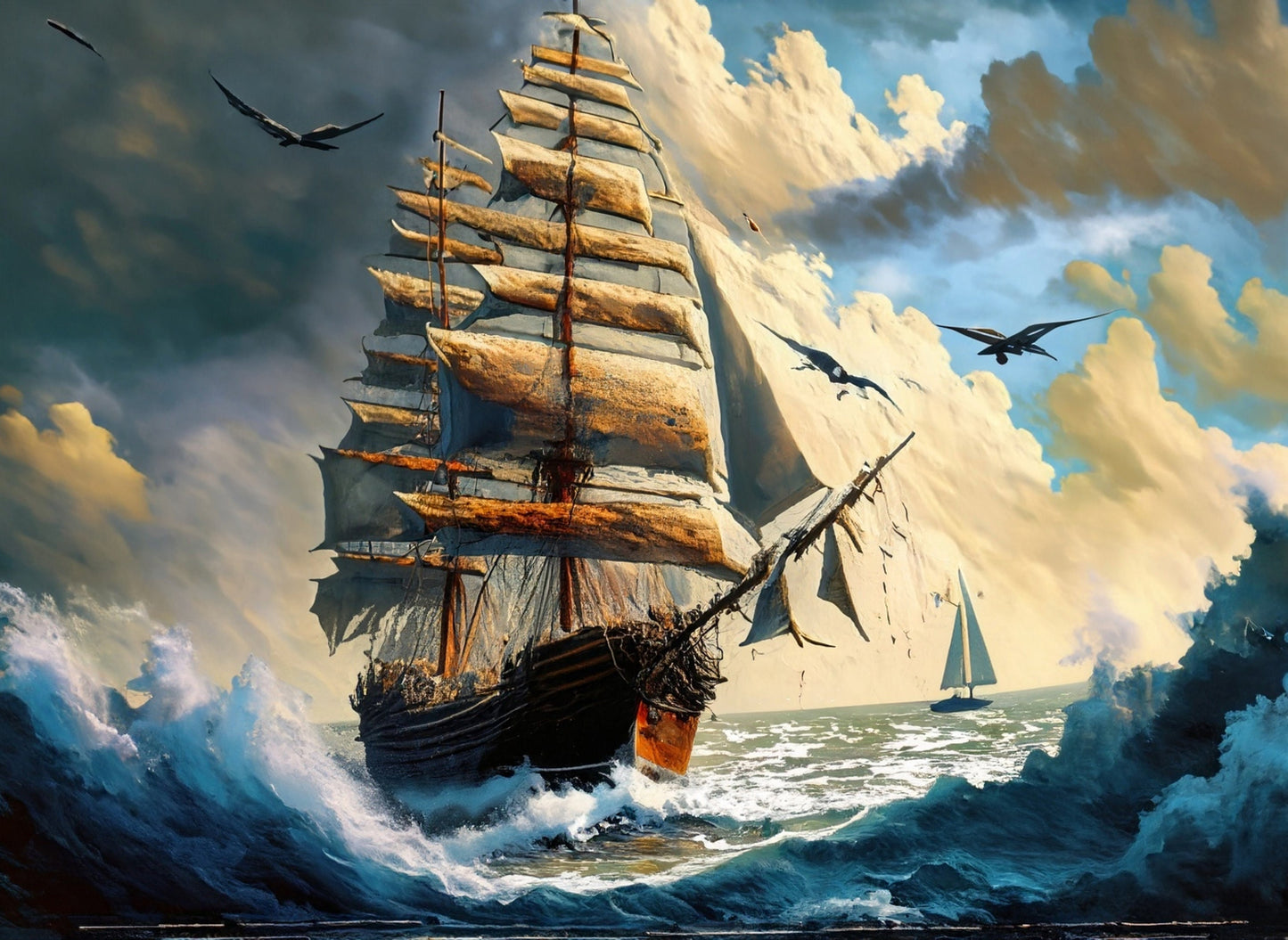Sailing Ships - Large Decoupage Paper - Decoupage Art - Rice Paper for Decoupage - Decoupage for Furniture - Sea