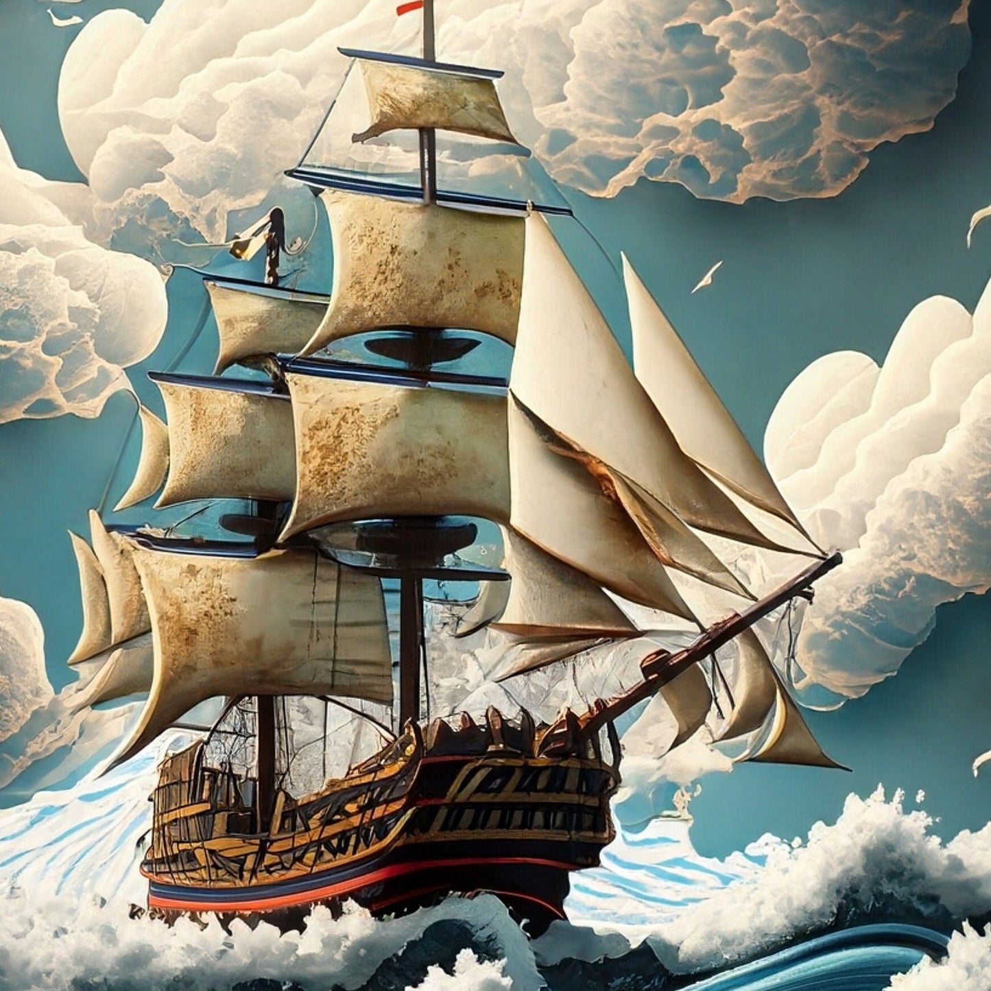 Sailing Ships - Large Decoupage Paper - Decoupage Art - Rice Paper for Decoupage - Decoupage for Furniture - Sea