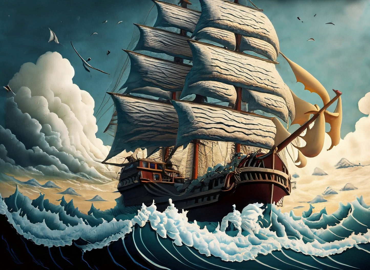 naval decoupage paper