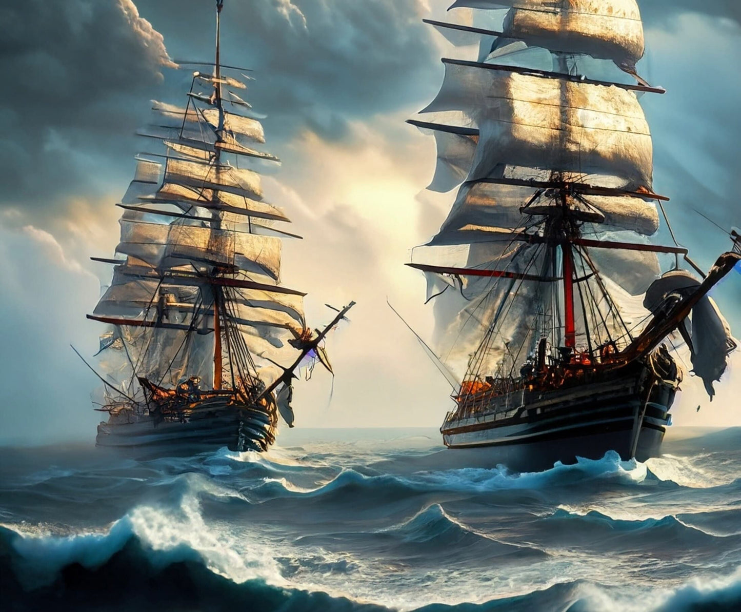 Sailing Ships - Furniture Decoupage Paper - Large Rice Paper - Decoupage Rice Paper - Ocean