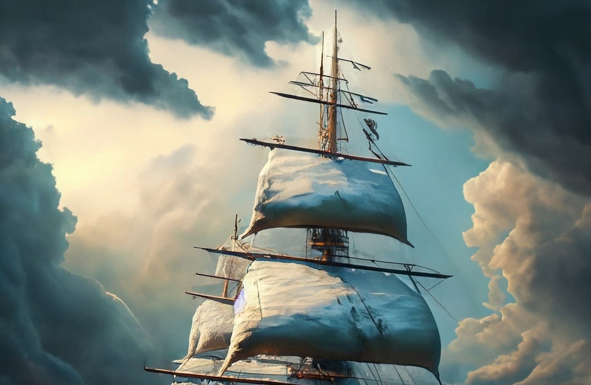 Sailing Ships - Furniture Decoupage Paper - Large Rice Paper - Decoupage Rice Paper - Ocean
