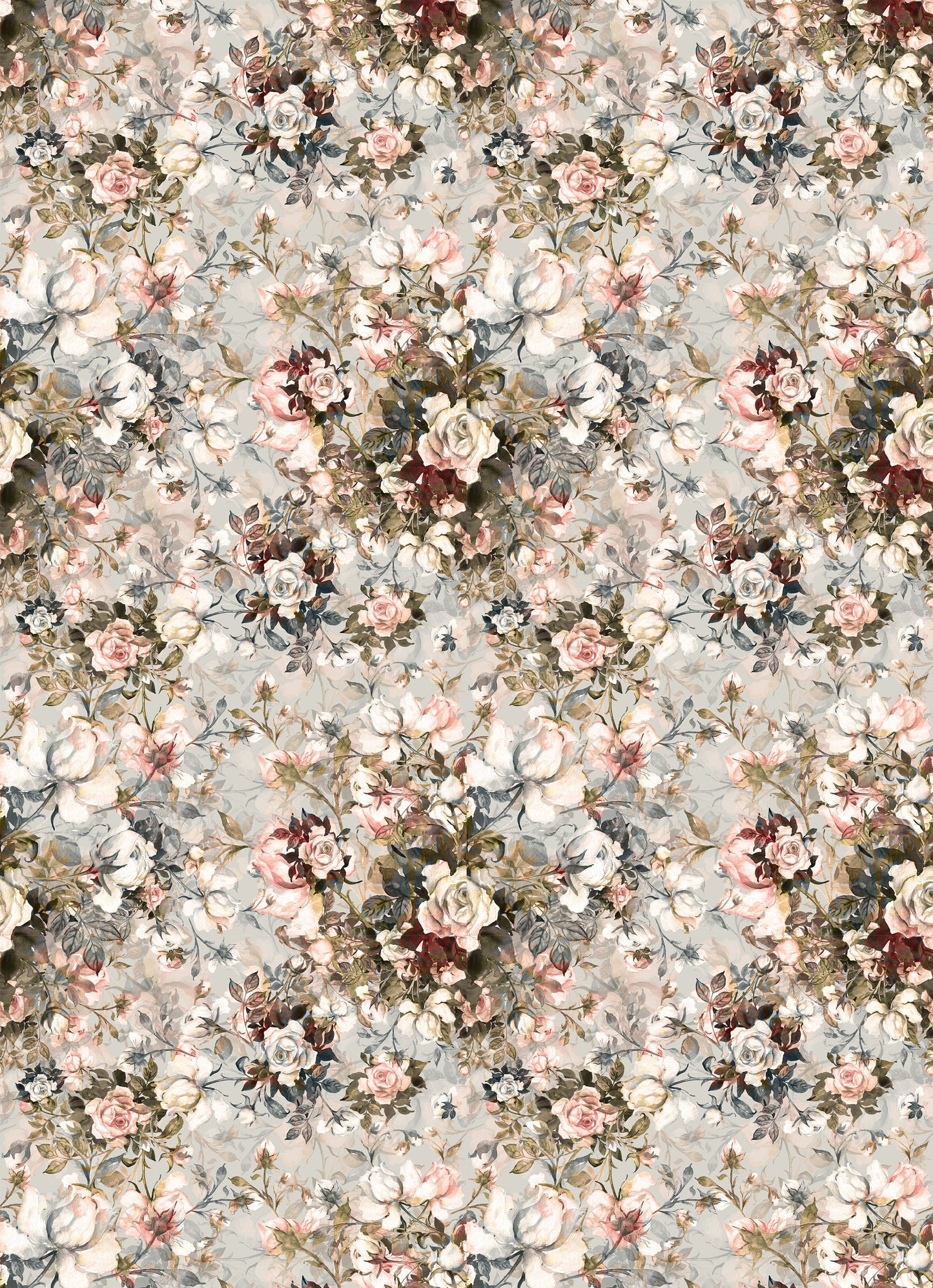 Large Decoupage for Furniture - Rice Paper - Vintage - Floral Dresser Paper - Spring Flowers