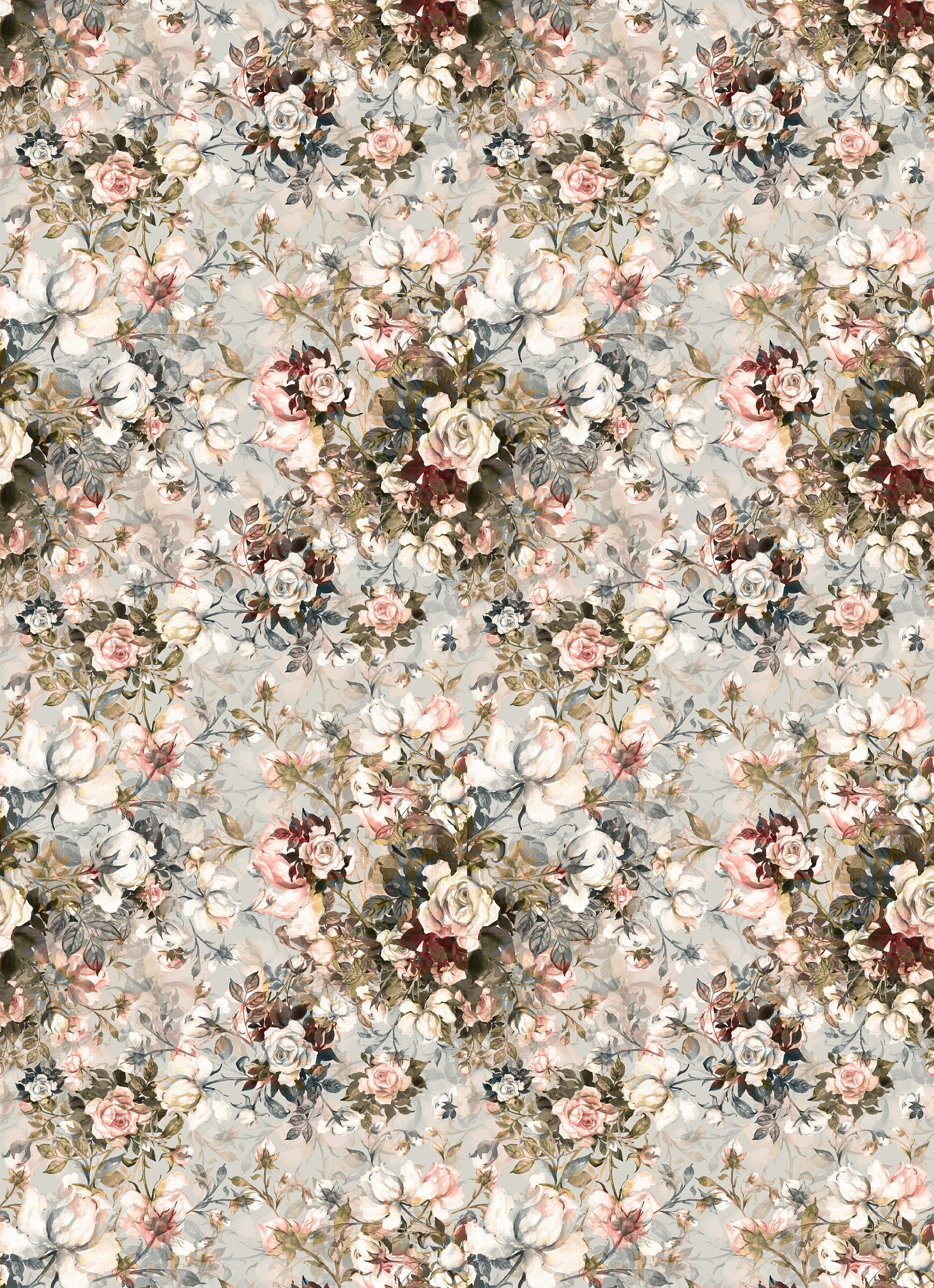 Large Decoupage for Furniture - Rice Paper - Vintage - Floral Dresser Paper - Spring Flowers