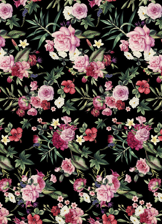 dark background decoupage paper