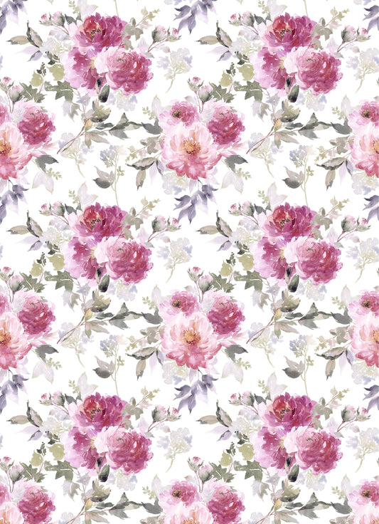 Large Decoupage for Furniture - Rice Paper - Vintage Decoupage - Floral Decoupage Paper - Shabby Chic