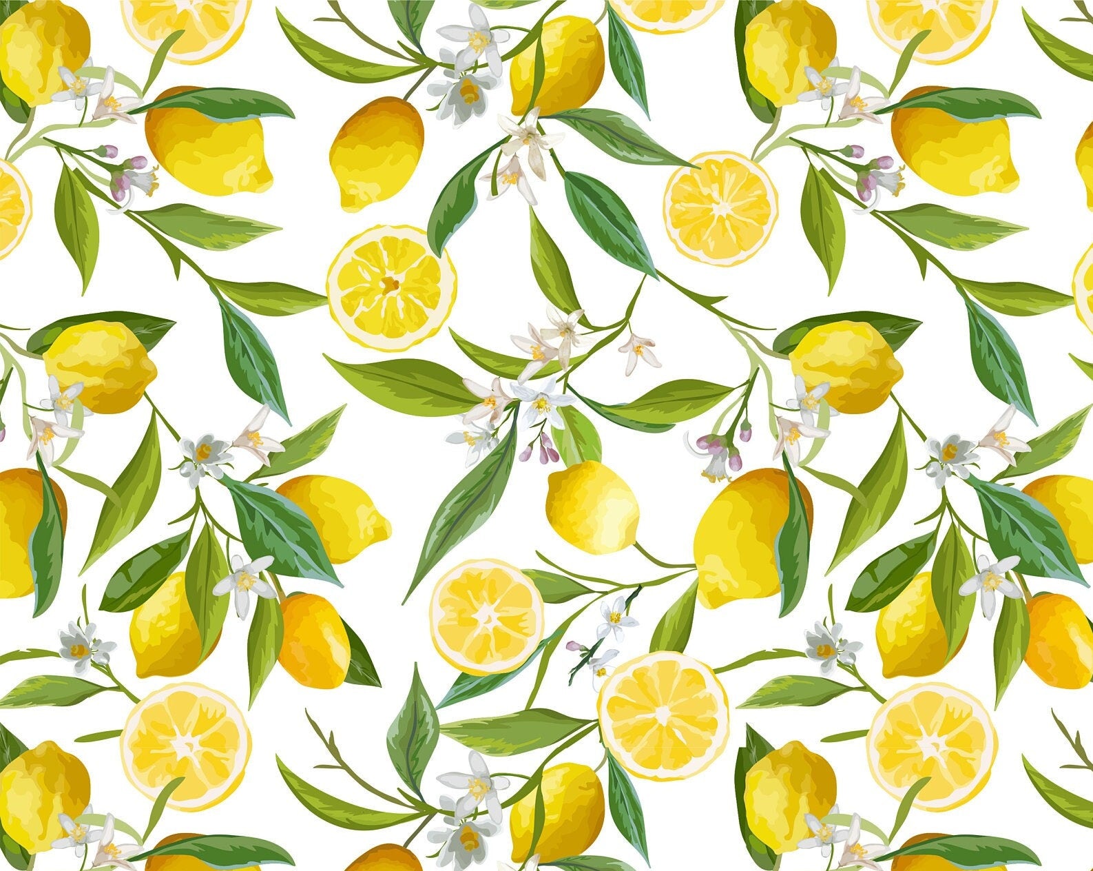 Large Decoupage for Furniture - Rice Paper - Vintage Decoupage - Floral Decoupage Paper - Lemon