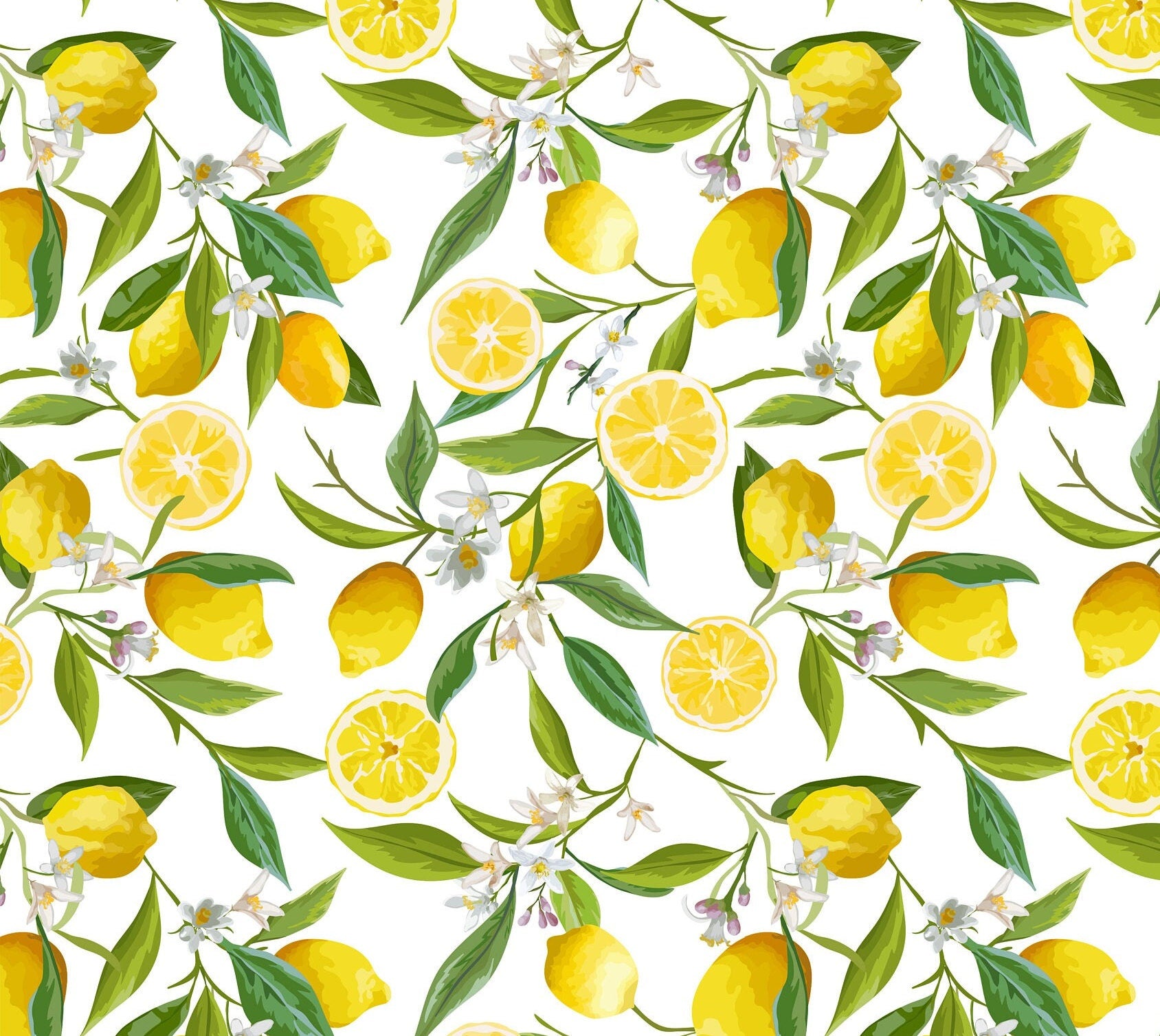 Large Decoupage for Furniture - Rice Paper - Vintage Decoupage - Floral Decoupage Paper - Lemon