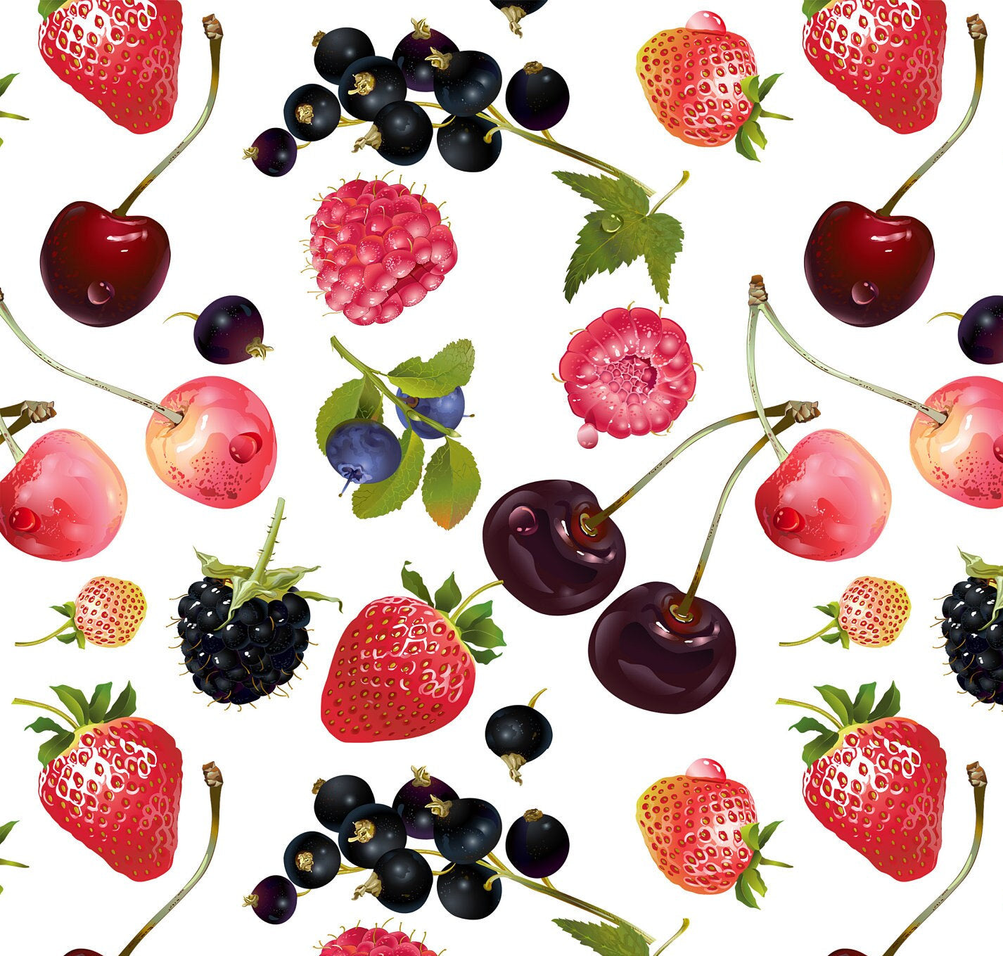 Large Decoupage for Furniture - Rice Paper - Vintage Decoupage - Floral Decoupage Paper - Summer Fruit Strawberry