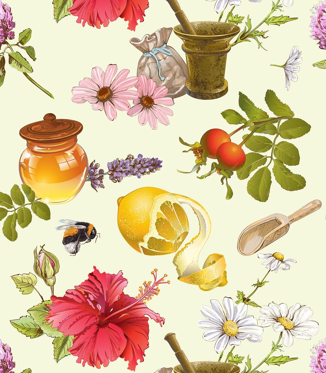 Large Decoupage for Furniture - Rice Paper - Vintage Decoupage - Floral Decoupage Paper - Summer Fruit Herbal
