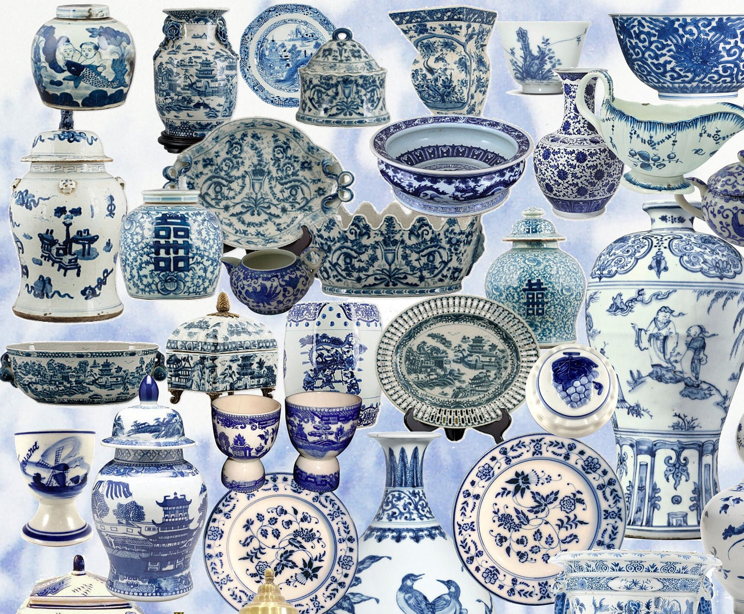 Large Decoupage for Furniture - Rice Paper - Vintage Decoupage - Floral Decoupage Paper - Ceramics Tile Porcelain