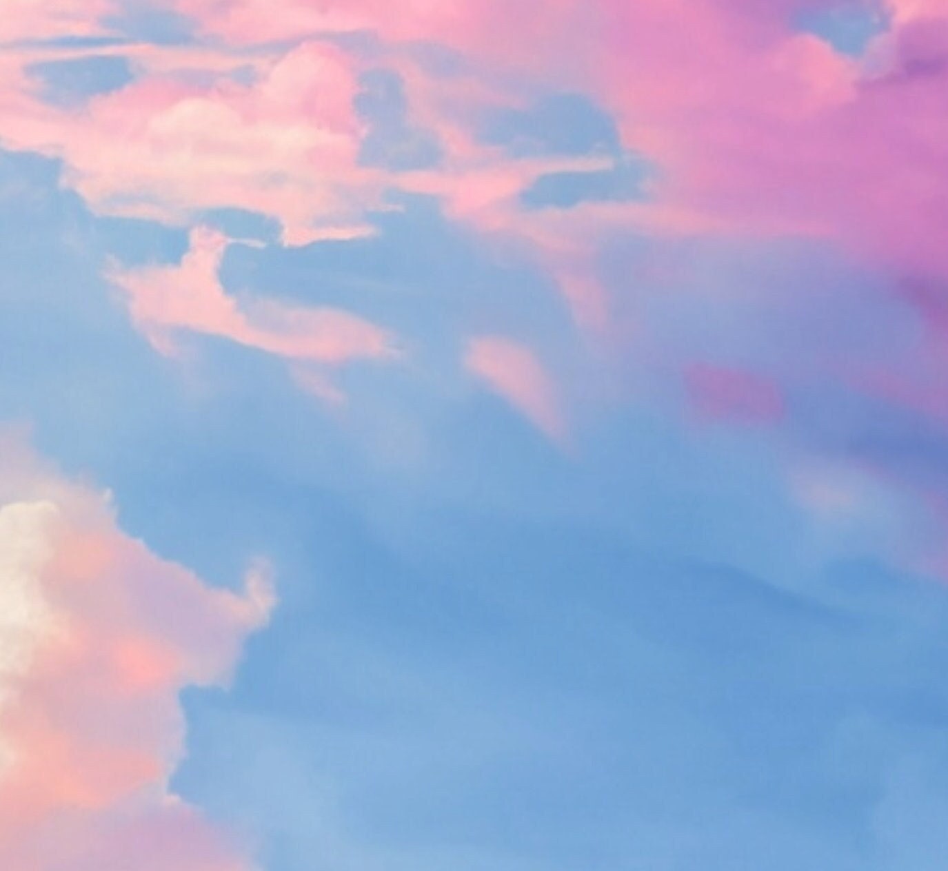 Decoupage Paper - Rice Paper for Decoupage - Pastel Color Clouds - Large Decoupage Paper for Furniture - Blue Sky