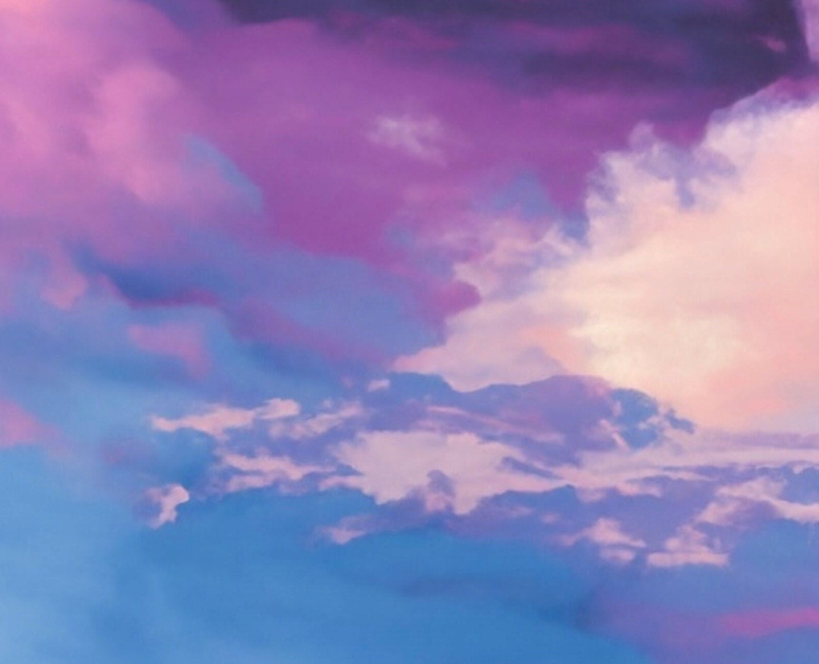 Decoupage Paper - Rice Paper for Decoupage - Pastel Color Clouds - Large Decoupage Paper for Furniture - Blue Sky