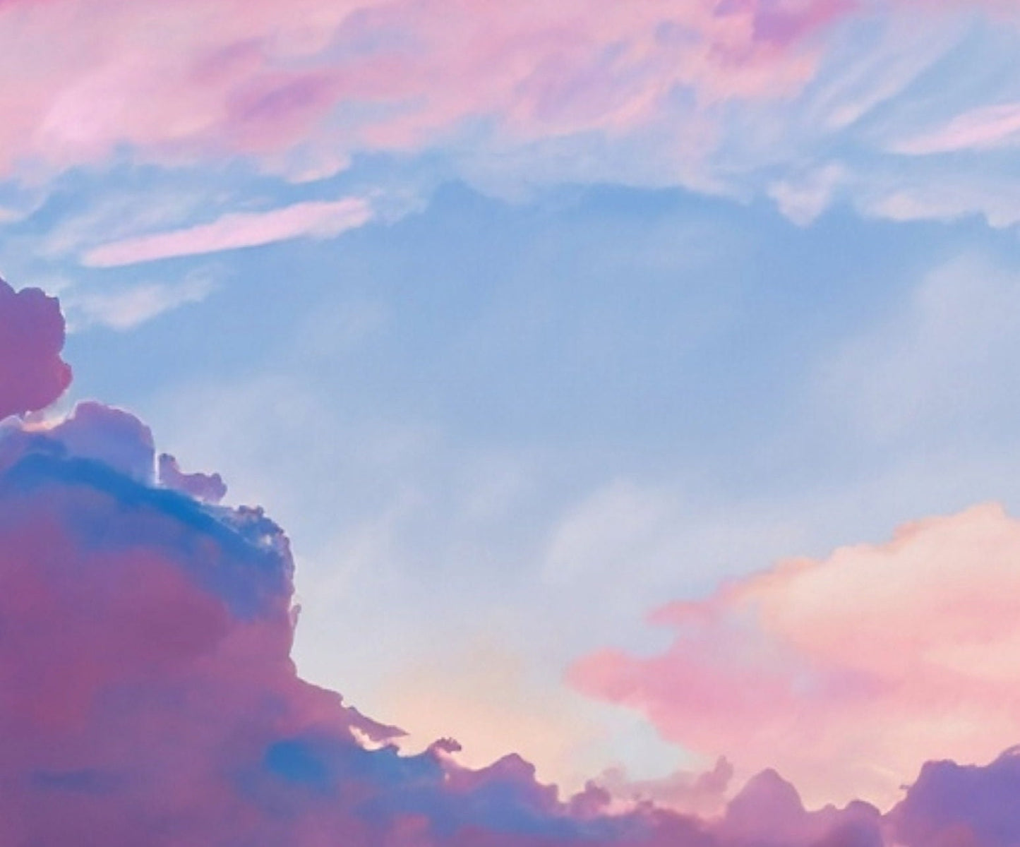 Decoupage Paper - Rice Paper for Decoupage - Pastel Color Clouds - Large Decoupage Paper for Furniture - Blue Sky