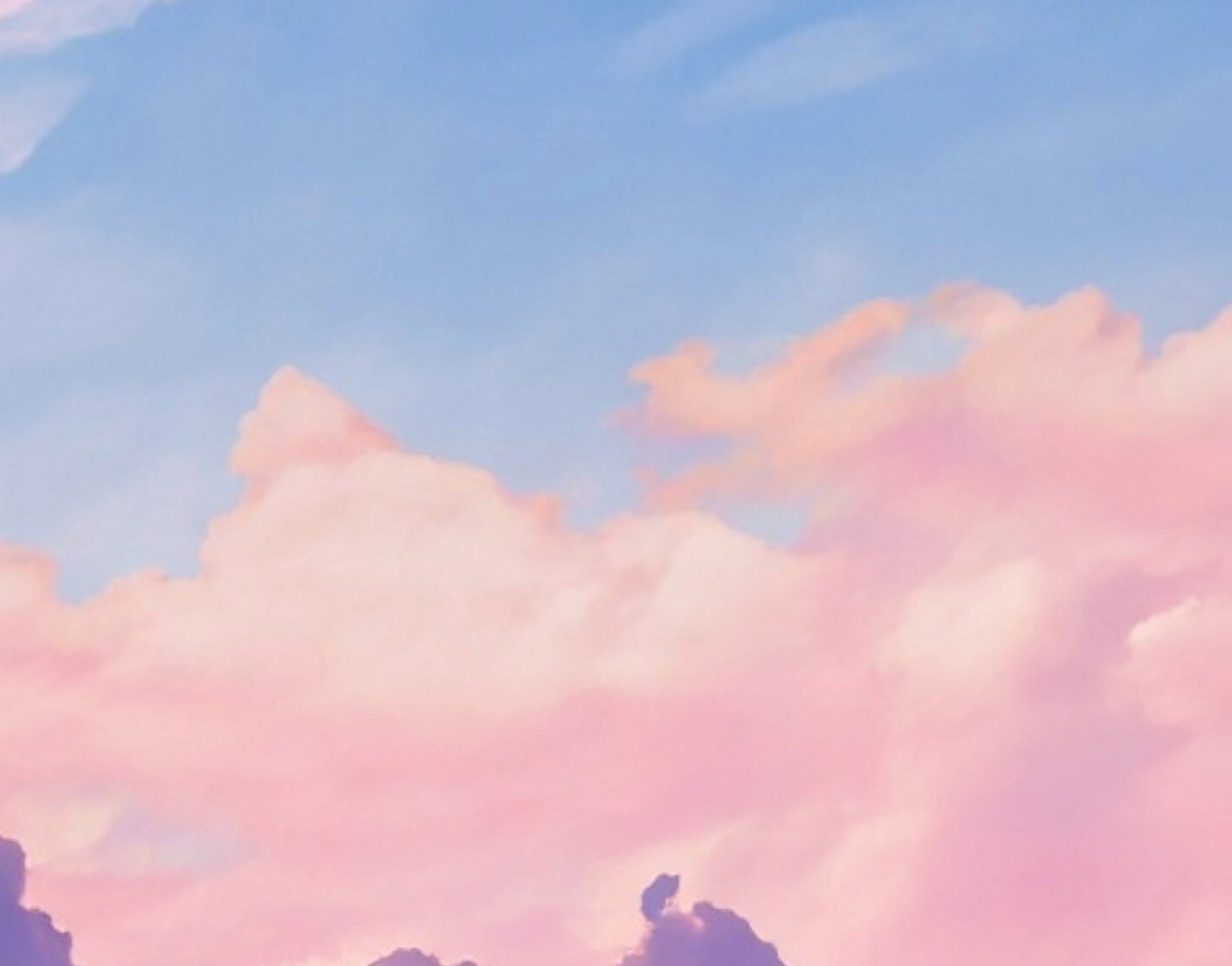 Decoupage Paper - Rice Paper for Decoupage - Pastel Color Clouds - Large Decoupage Paper for Furniture - Blue Sky