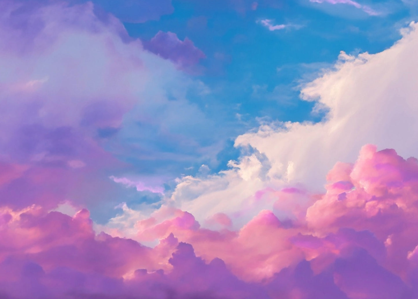 Decoupage Paper - Rice Paper for Decoupage - Pastel Color Clouds - Large Decoupage Paper for Furniture - Blue Sky