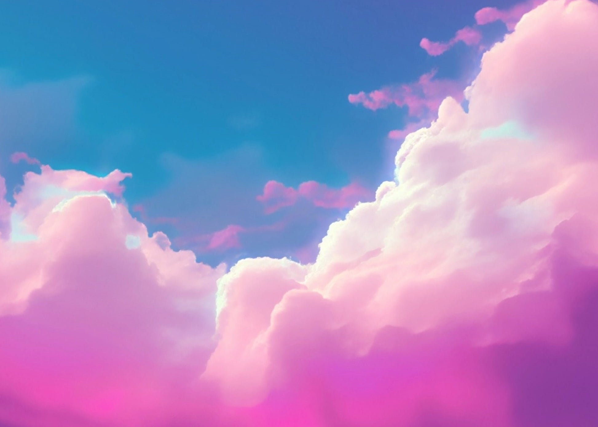 Decoupage Paper - Rice Paper for Decoupage - Pastel Color Clouds - Large Decoupage Paper for Furniture - Blue Sky