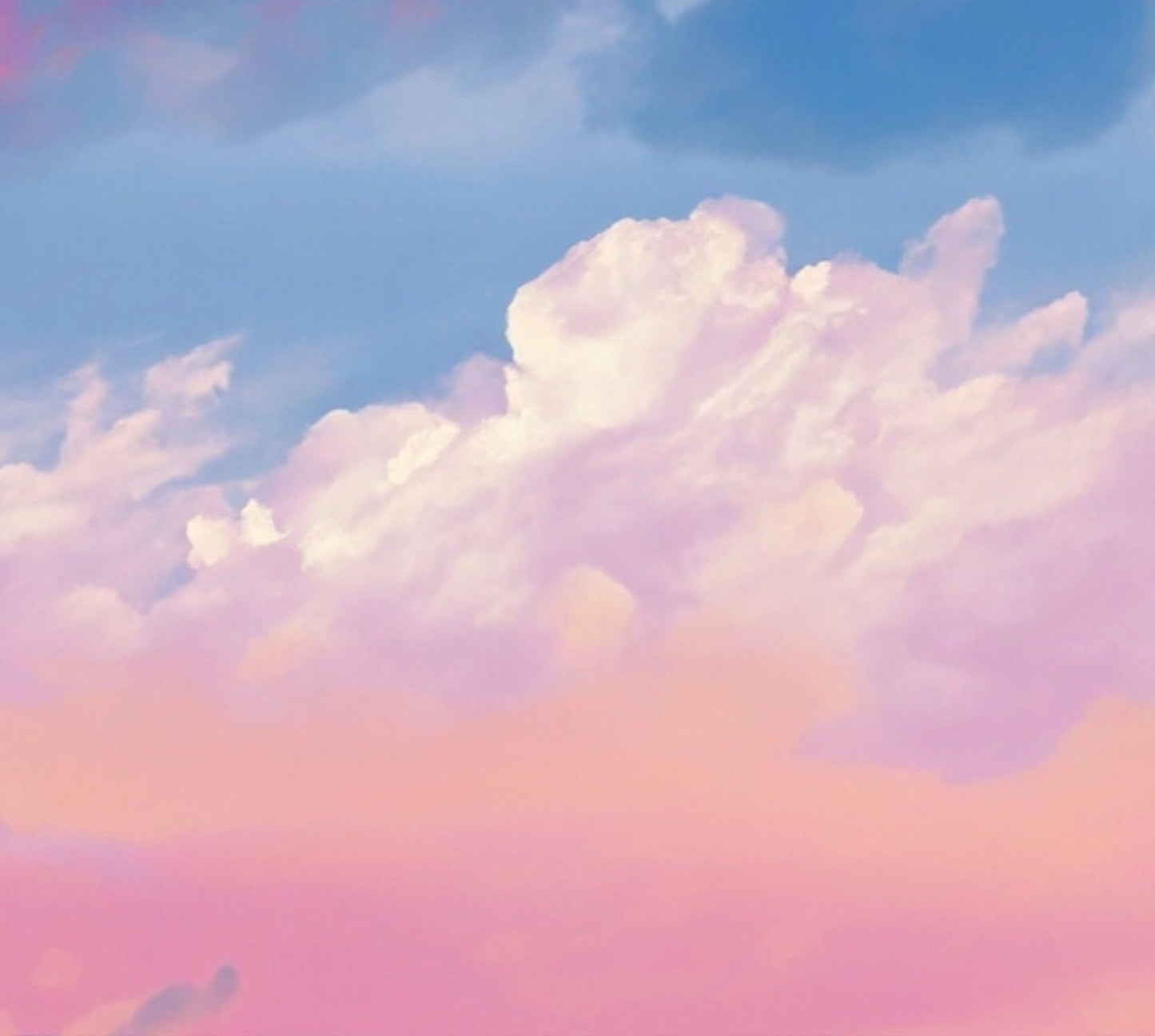 Decoupage Paper - Rice Paper for Decoupage - Pastel Color Clouds - Large Decoupage Paper for Furniture - Blue Sky