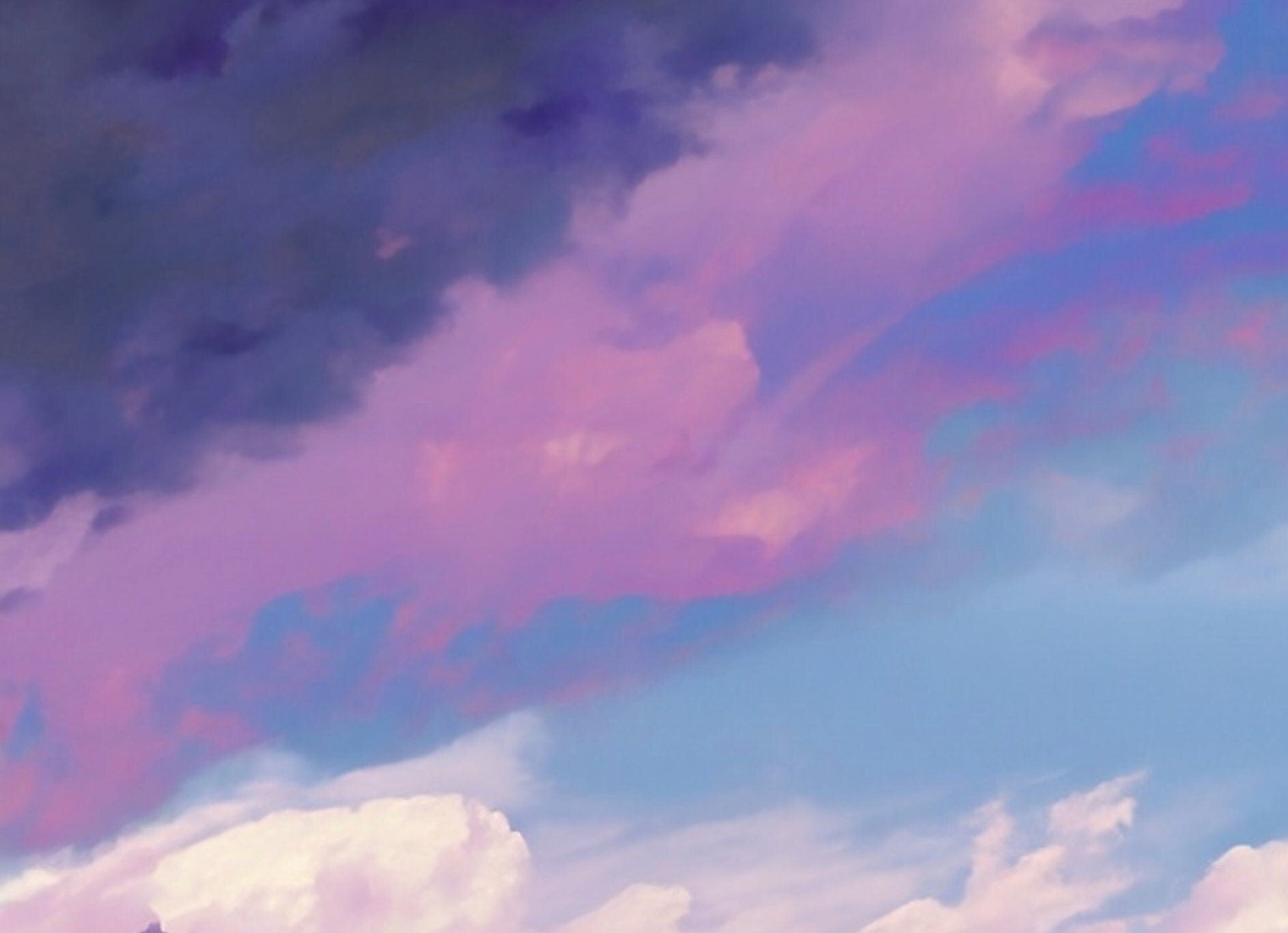 Decoupage Paper - Rice Paper for Decoupage - Pastel Color Clouds - Large Decoupage Paper for Furniture - Blue Sky