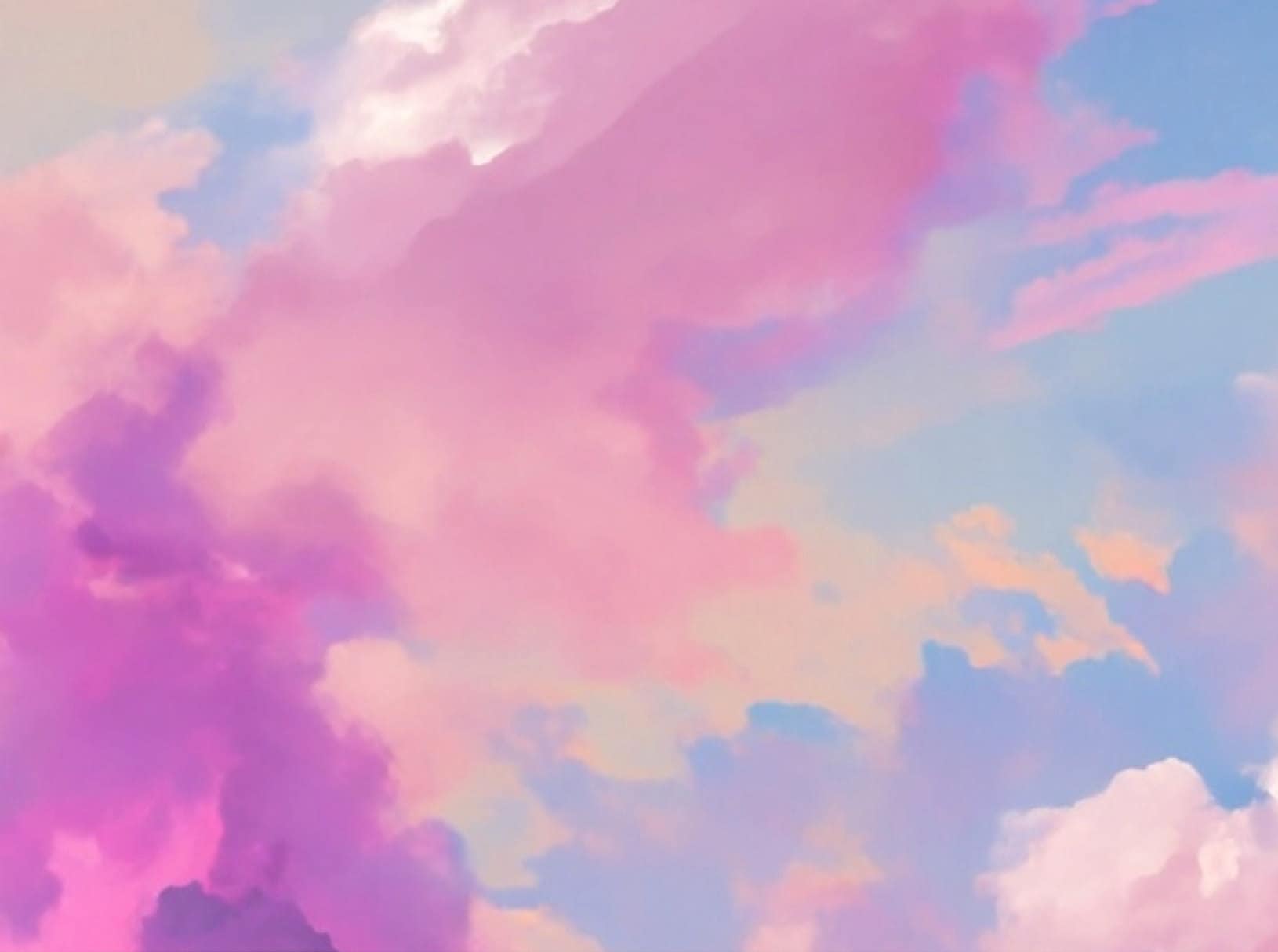 Decoupage Paper - Rice Paper for Decoupage - Pastel Color Clouds - Large Decoupage Paper for Furniture - Blue Sky